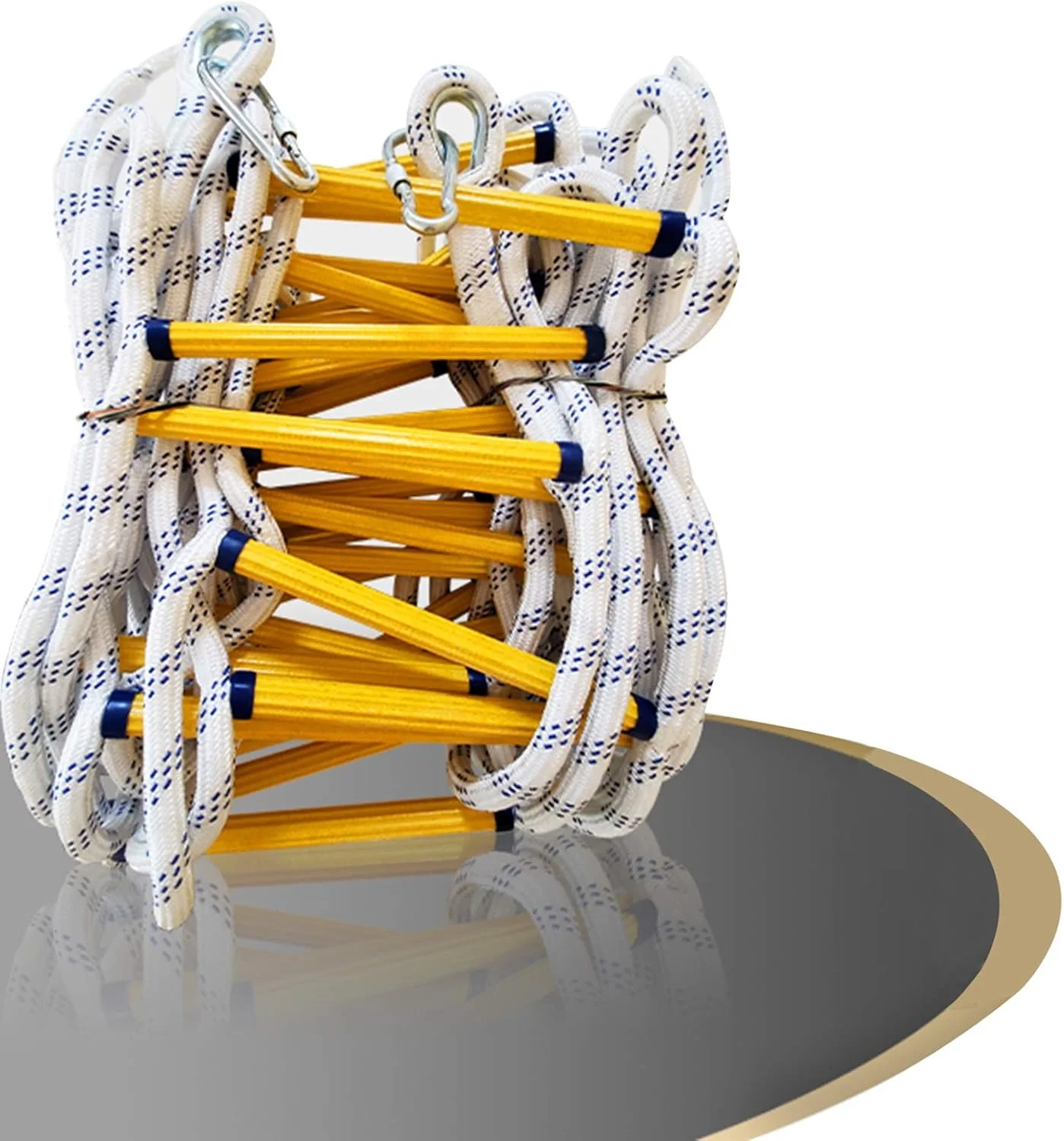 نردبان فرار از آتش WJFZDLUCK، نردبان اضطراری فرار از آتش، با قلاب، نردبان طنابی مقاوم در برابر آتش، نردبان تخلیه ایمنی آتش نشانی، استفاده آسان/زرد/10 متر نردبان فرار از آتش WJFZDLUCK، نردبان اضطراری فرار از آتش، با قلاب، نردبان طنابی مقاوم در برابر آتش، نردبان تخلیه ایمنی آتش نشانی، استفاده آسان/زرد/10 متر