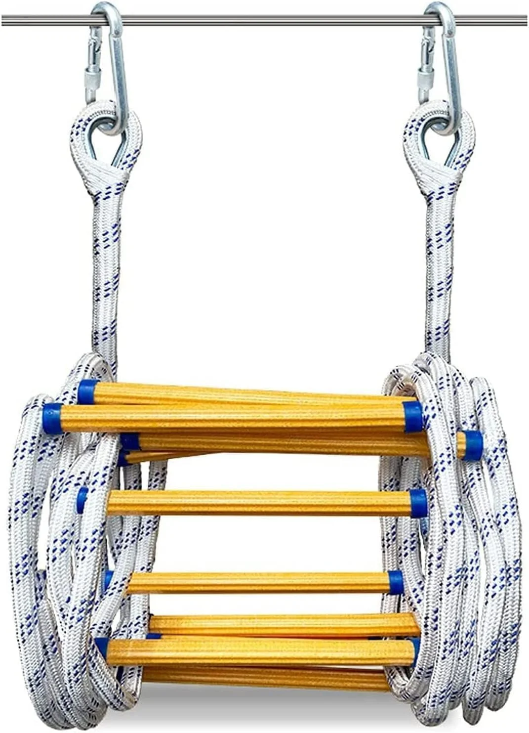 نردبان طنابی فرار از آتش، نردبان فرار از آتش، نردبان های ایمنی فرار از آتش طنابی با کارابین، نردبان های فرار نایلونی فشرده و قابل استفاده مجدد، استفاده سریع در آتش (اندازه: 8 متر) نردبان طنابی فرار از آتش، نردبان فرار از آتش، نردبان های ایمنی فرار از آتش طنابی با کارابین، نردبان های فرار نایلونی فشرده و قابل استفاده مجدد، استفاده سریع در آتش (اندازه: 8 متر)