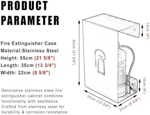 نگهدارنده کپسول آتش نشانی تزئینی - براکت دیواری برای نگهداری ایمن و شیک، ایده آل برای ایمنی خانه و محل کار نگهدارنده کپسول آتش نشانی تزئینی - براکت دیواری برای نگهداری ایمن و شیک، ایده آل برای ایمنی خانه و محل کار