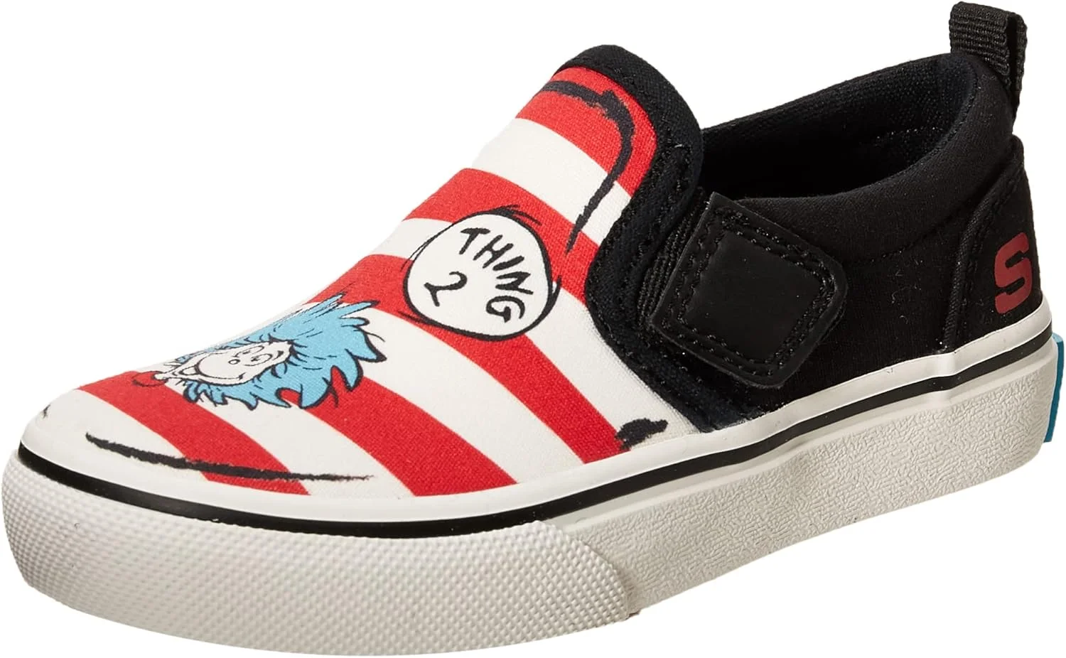 کفش ورزشی پسرانه اسکیچرز - دکتر سئوس - Street Fame Things at Play 406000N (مناسب نوپا/کودک خردسال) مشکی/سفید/قرمز سایز 5 نوپا M