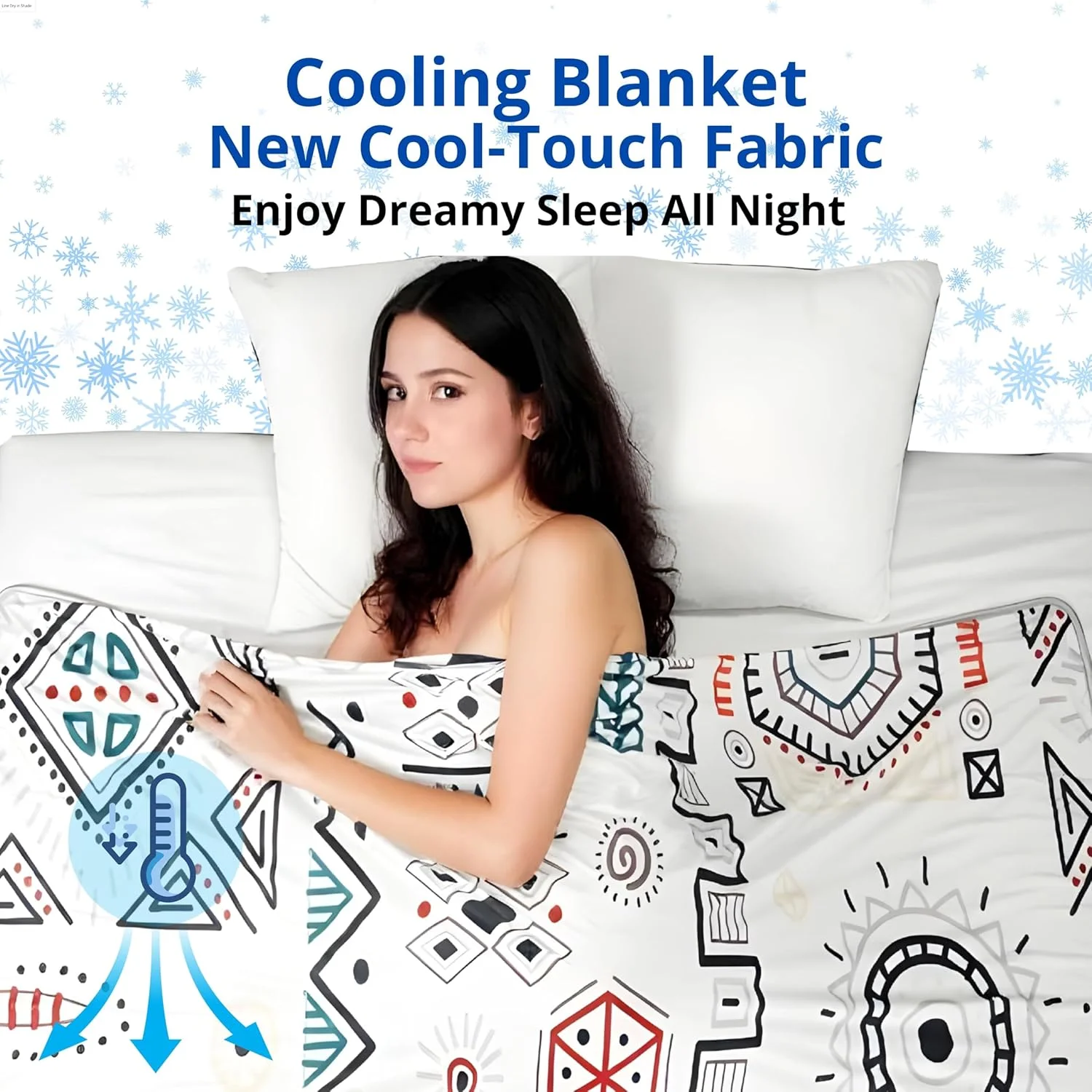 پتوی خنک کننده طرح قبیله ای زینلو دیزاین - لحاف خنک کننده هندسی قومی ضد گرما Q-Max >0.4 مناسب تابستان به سبک بوهو (150 x 200 سانتی متر) پتوی خنک کننده طرح قبیله ای زینلو دیزاین - لحاف خنک کننده هندسی قومی ضد گرما Q-Max >0.4 مناسب تابستان به سبک بوهو (150 x 200 سانتی متر)