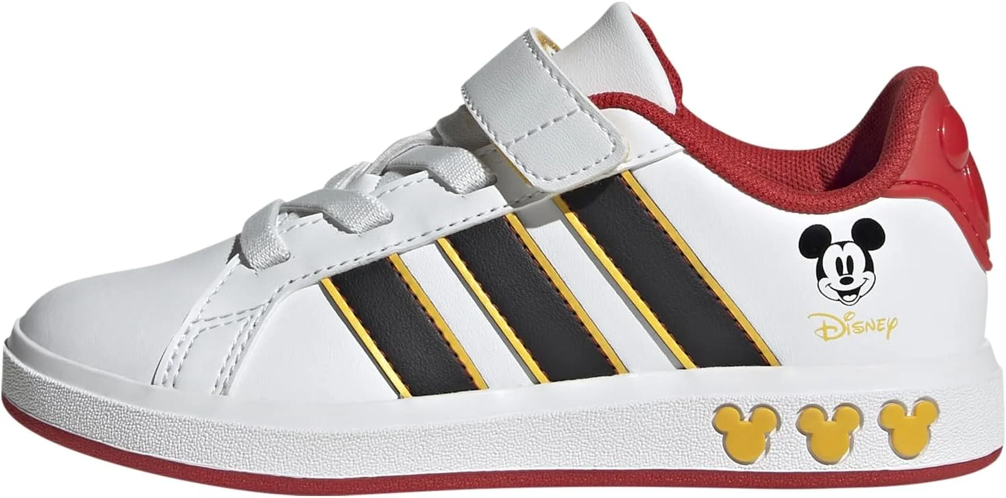کفش اسپرت بچه گانه آدیداس مدل Disney Grand Court با بند کشی و چسبی