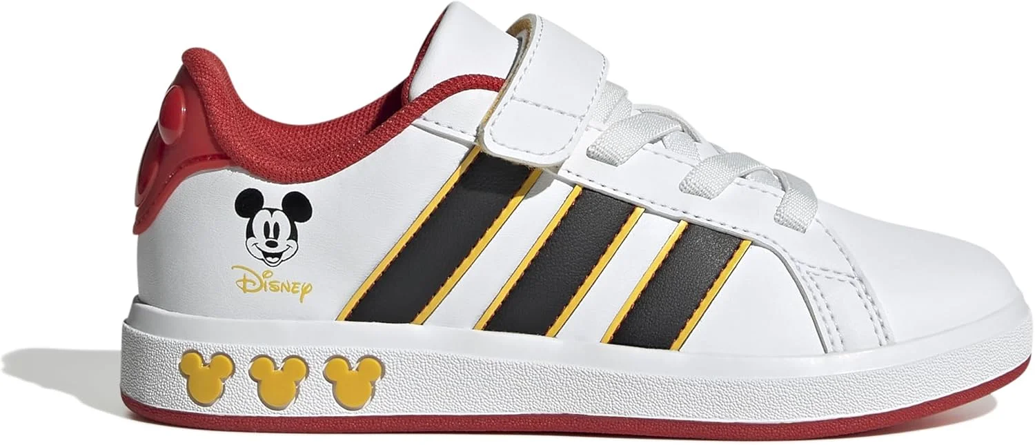 کفش اسپرت بچه گانه آدیداس مدل Disney Grand Court با بند کشی و چسبی