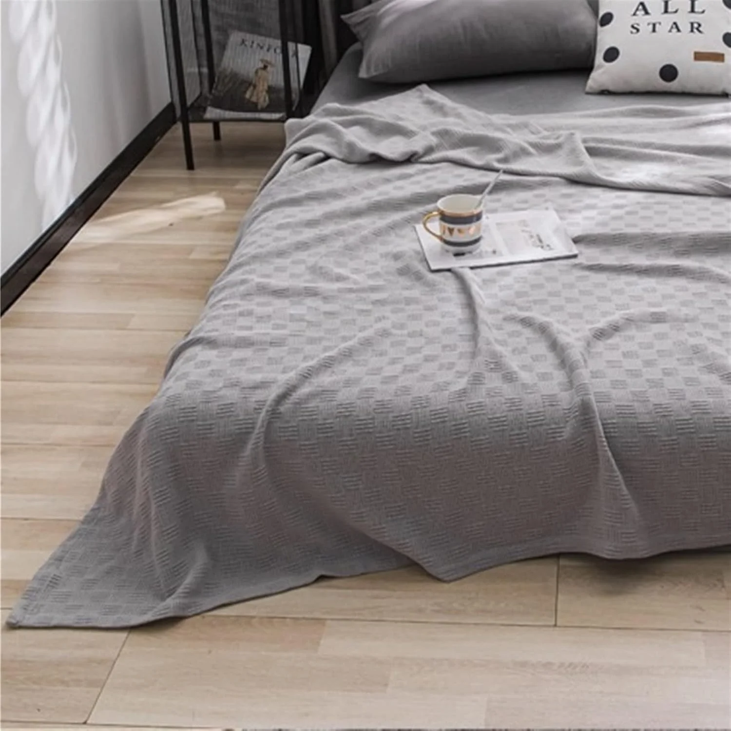 پتوی ملکه YYVVBBF برای تخت خواب، پتو خنک کننده تابستانی از جنس پنبه، پارچه نخی، پتوی مبل، پتو چرت بزرگسالان، لحاف روتختی، رو تختی خانگی
