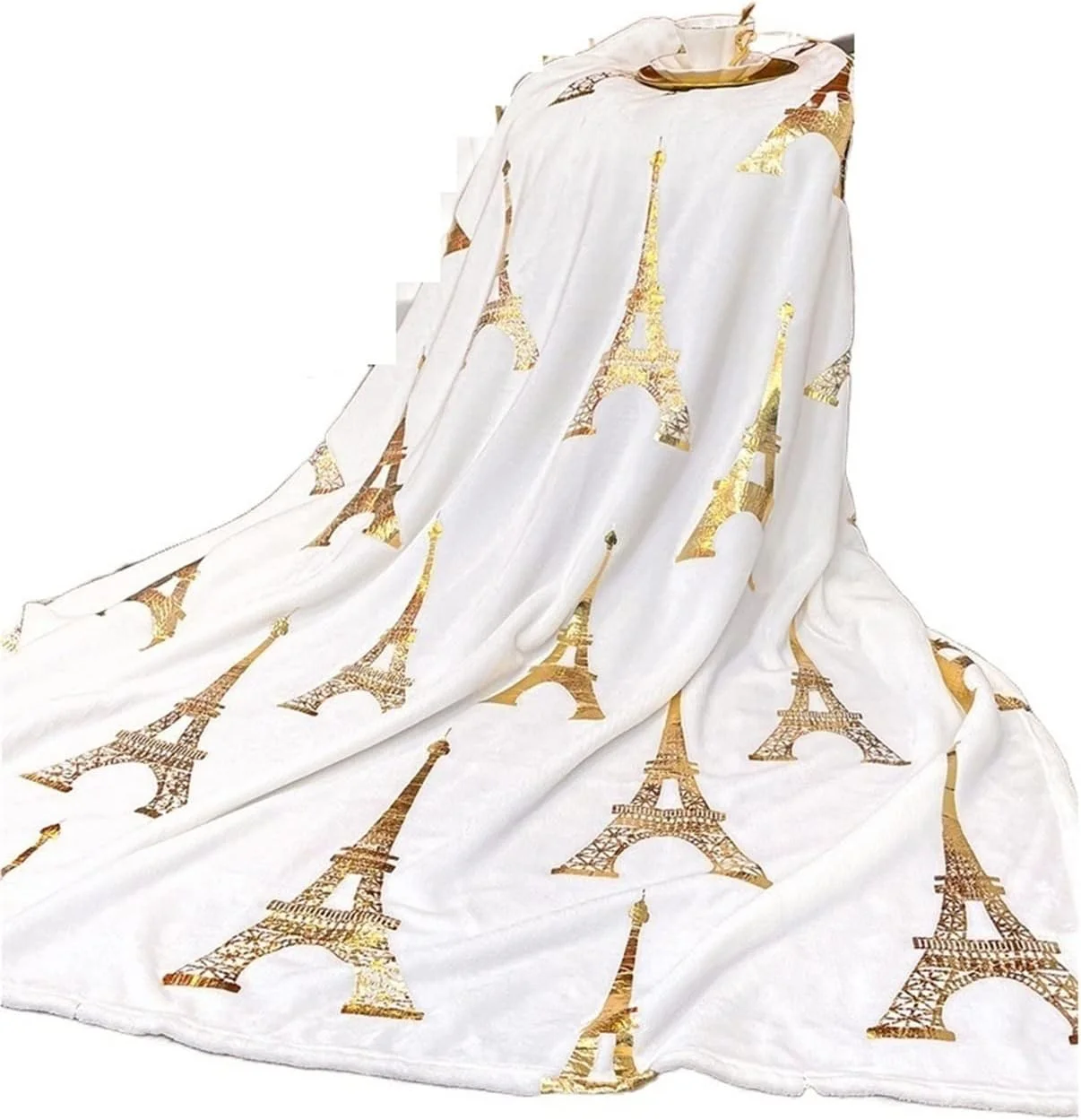 پتوی کوئین YYVVBBF برای تخت خواب، لحاف فلانل طرح ستاره های طلایی، پتوی فوق العاده نرم، پتوی گل رز، پتوی طرح ستاره های درخشان و زیبا