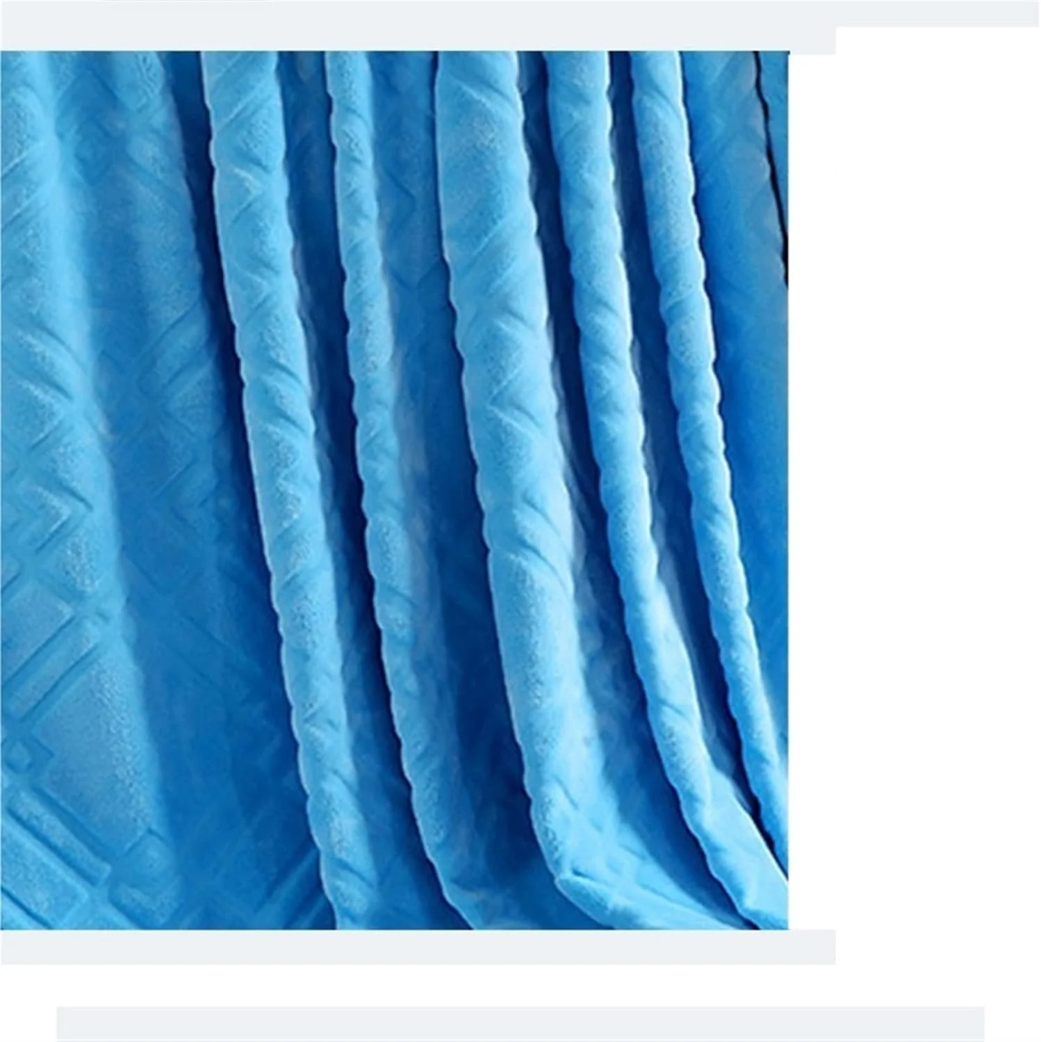 پتوی دونفره YYVVBBF مناسب تخت، پتوی نرم و ضخیم تک رنگ مناسب فصل زمستان