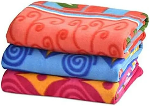 یوتفول تردز پتو پلار فلیس تک نفره طرح دار چند منظوره مناسب تمام فصول - 90 در 60 اینچ (3 عدد)