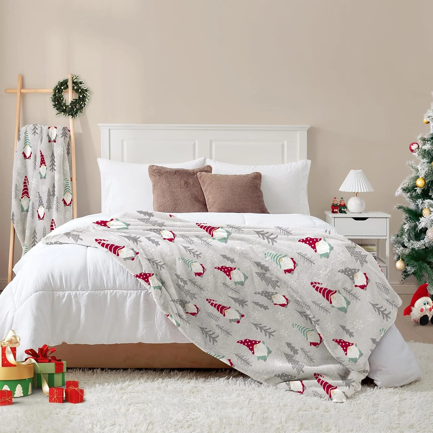 پتوی آغوشی فوق العاده نرم و راحت YLmeet - با پتوی آغوشی ما برای مبل، کاناپه و تخت خواب، این کریسمس گرم شوید (127 سانتی متر در 152 سانتی متر)