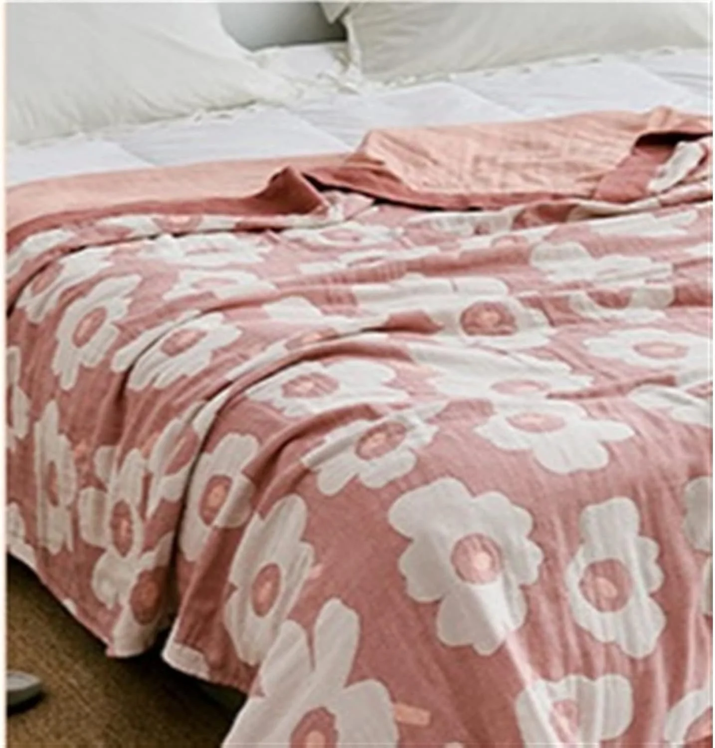 پتوی ملکه YYVVBBF برای تخت خواب، پتوی حوله ای نخی نازک شسته شده، پتوی مسافرتی ملافه ای تابستانی برای چرت بزرگسالان، پتوی نرم و راحت مبل