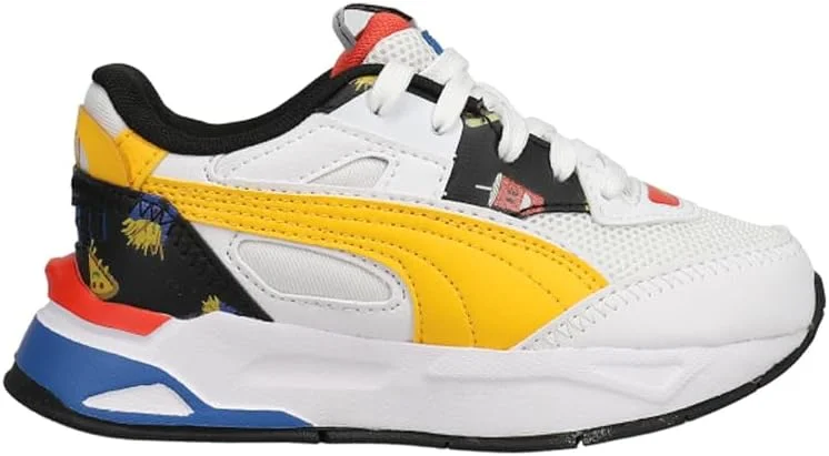 کفش ورزشی پوما مدل Mirage Sport Foodies (مناسب کودکان) سفید/زرد طیفی سایز 12.5