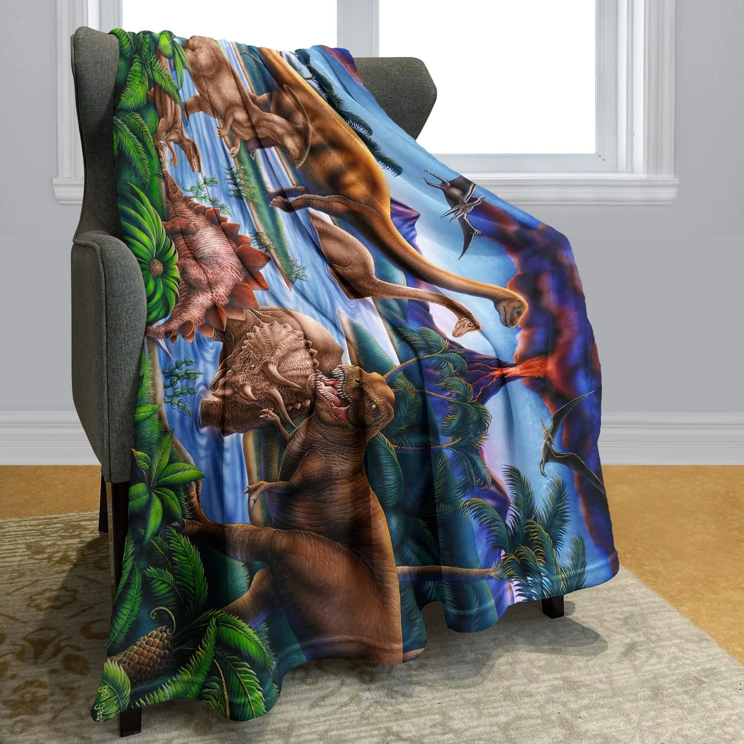 پتو YISUMEI 150 x 200 سانتی متر، پتوهای نرم و لطیف، پتو پشمی نرم و لطیف، رو تختی طرح دایناسور پتو YISUMEI 150 x 200 سانتی متر، پتوهای نرم و لطیف، پتو پشمی نرم و لطیف، رو تختی طرح دایناسور