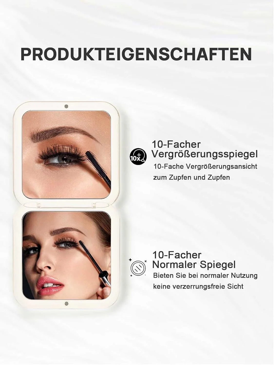 آینه جیبی فشرده OMIRO با بزرگنمایی 10 برابر، آینه مسافرتی کوچک برای کیف دستی، مربع 3.5 اینچی (طلایی) آینه جیبی فشرده OMIRO با بزرگنمایی 10 برابر، آینه مسافرتی کوچک برای کیف دستی، مربع 3.5 اینچی (طلایی)