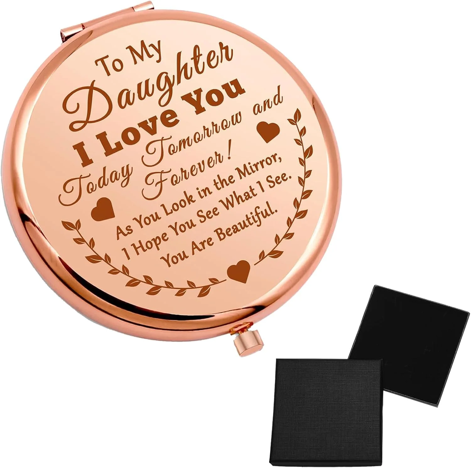 آینه جیبی کوچک قابل حمل نوجونوج، آینه کوچک برای آرایش، آینه تاشو با بزرگنمایی 1x/2x، آینه آرایشی برای استفاده روزمره، کار و مسافرت