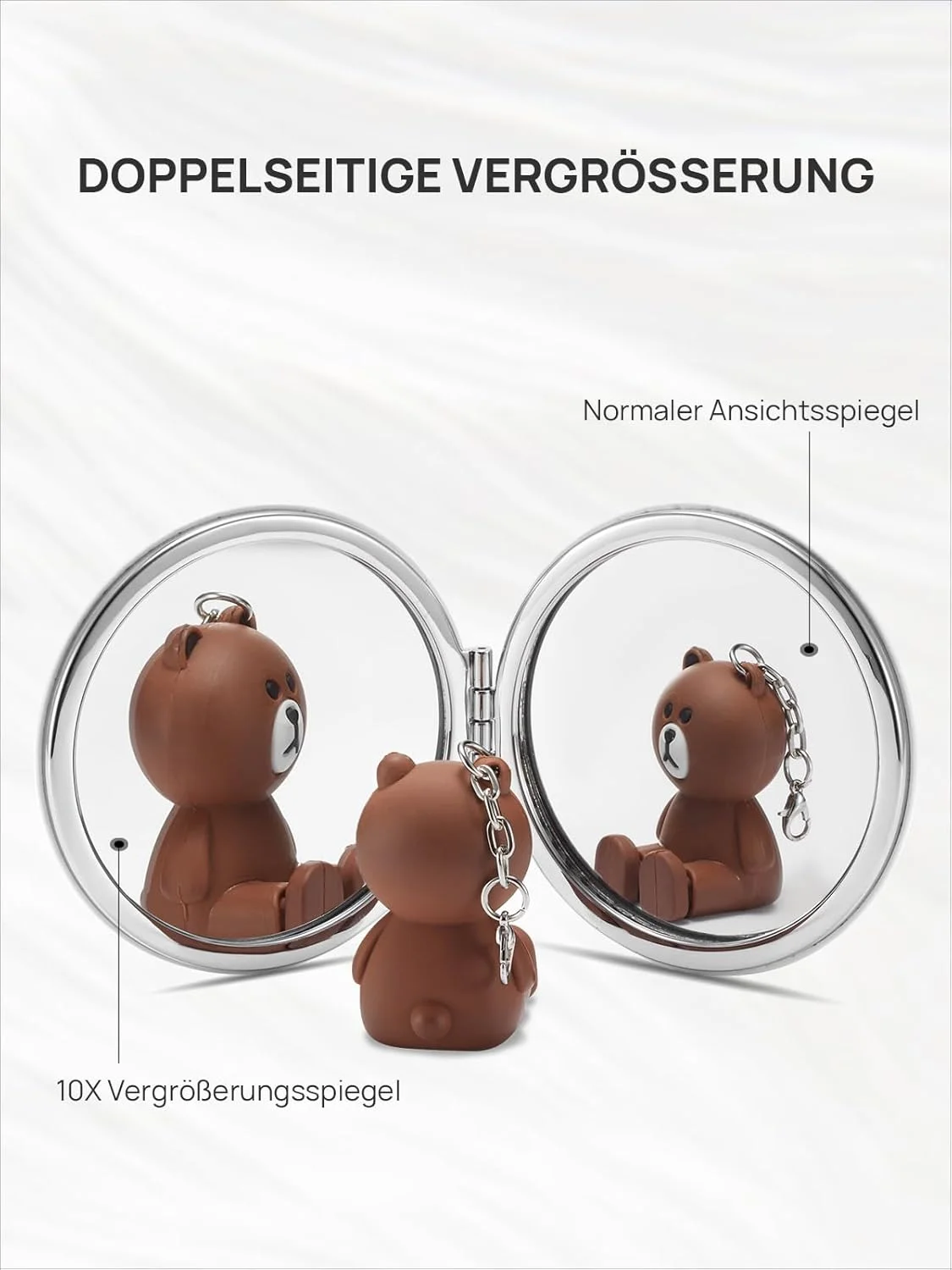 آینه جیبی OMIRO، چرم PU کلاسیک با بزرگنمایی 1X/10X، فوق العاده قابل حمل برای کیف دستی و مسافرت (آبی) آینه جیبی OMIRO، چرم PU کلاسیک با بزرگنمایی 1X/10X، فوق العاده قابل حمل برای کیف دستی و مسافرت (آبی)