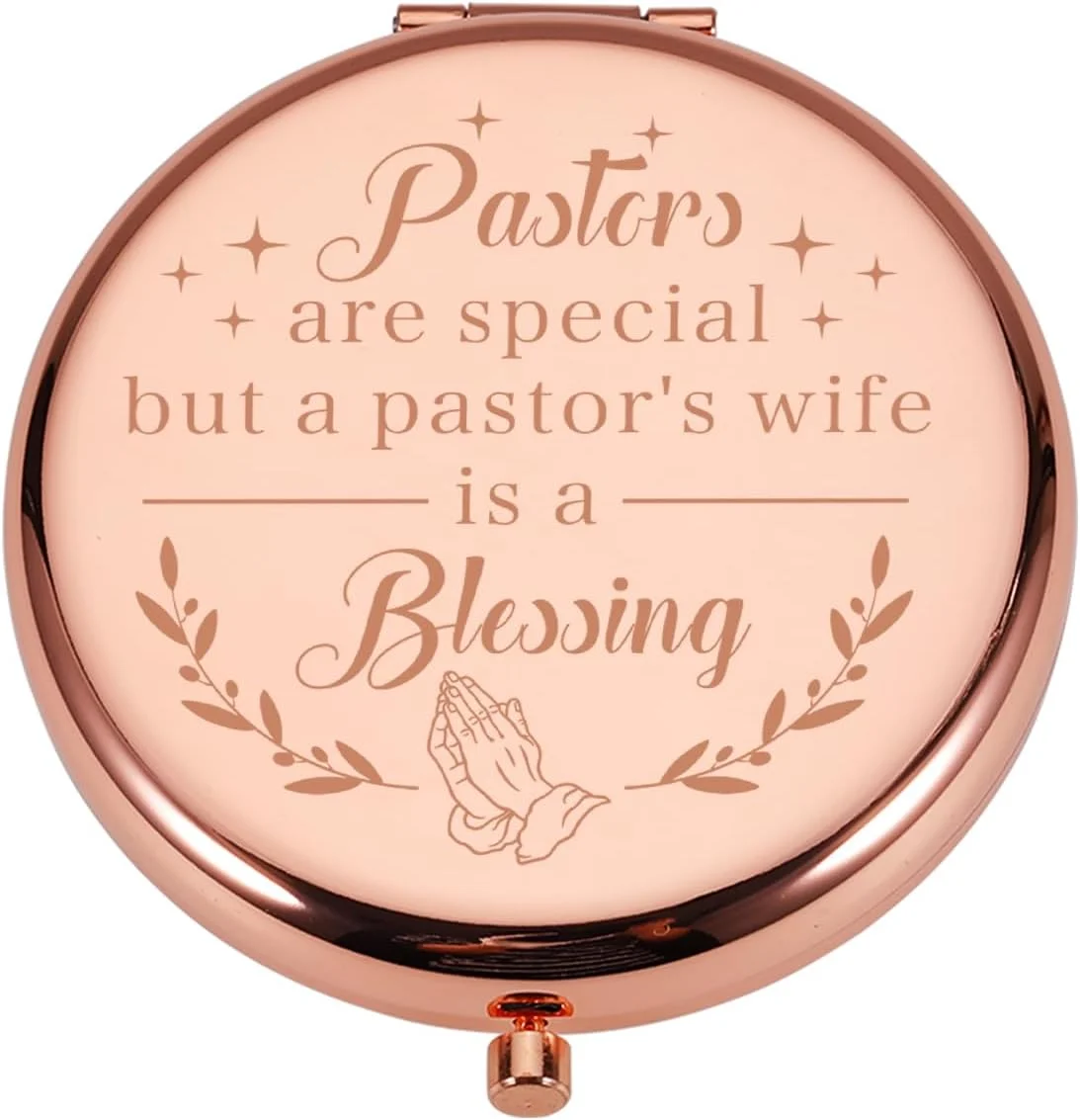 هدیه قدردانی از همسر کشیش، هدیه جوراب کریسمس برای زنان، هدیه تشکر آینه آرایشی جمع و جور برای او، هدیه مذهبی برای همسر وزیر، هدیه عروسی برای همسر کشیش، هدیه نامزدی برای همسر کشیش