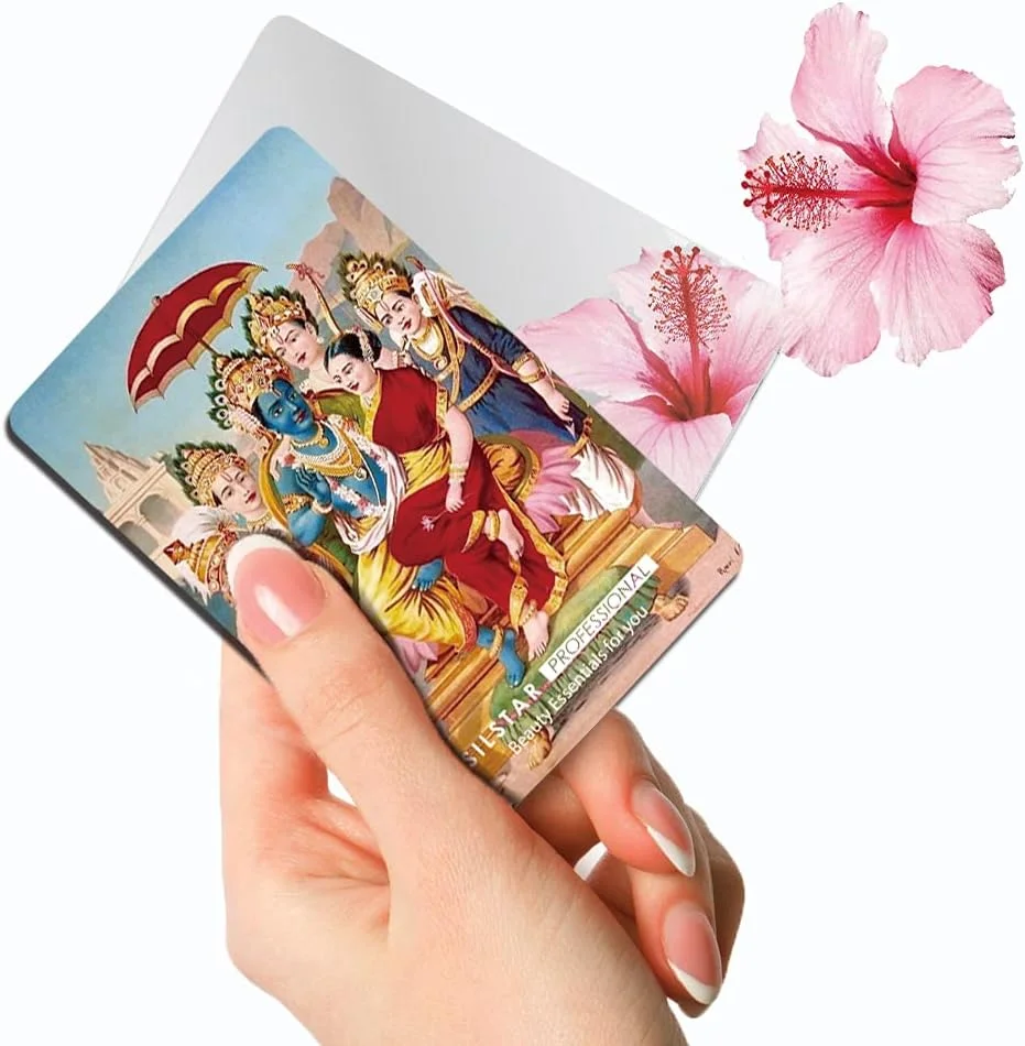 آینه کارتی فشرده حرفه ای سیل استار، آینه آرایشی اکریلیک نشکن، آینه کوچک آرایشی برای کیف پول، کیف مسافرتی، آینه جیبی دستی فشرده _ راجا راوی وارما _ راماپانچایان 147