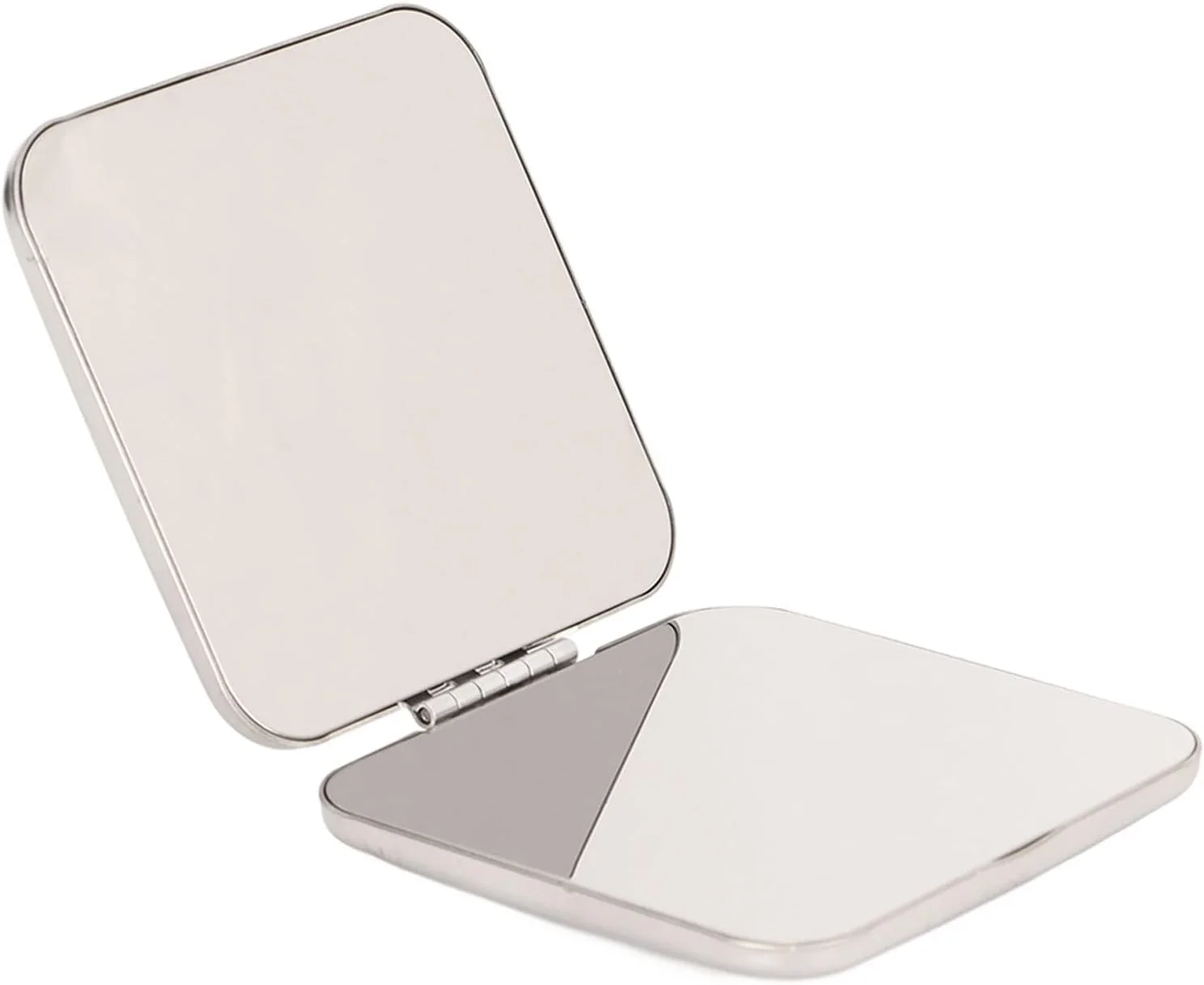 آینه جیبی Shanrya، آینه مسافرتی جمع و جور و قابل حمل با تصویر واضح برای کیف و مسافرت (مربع)