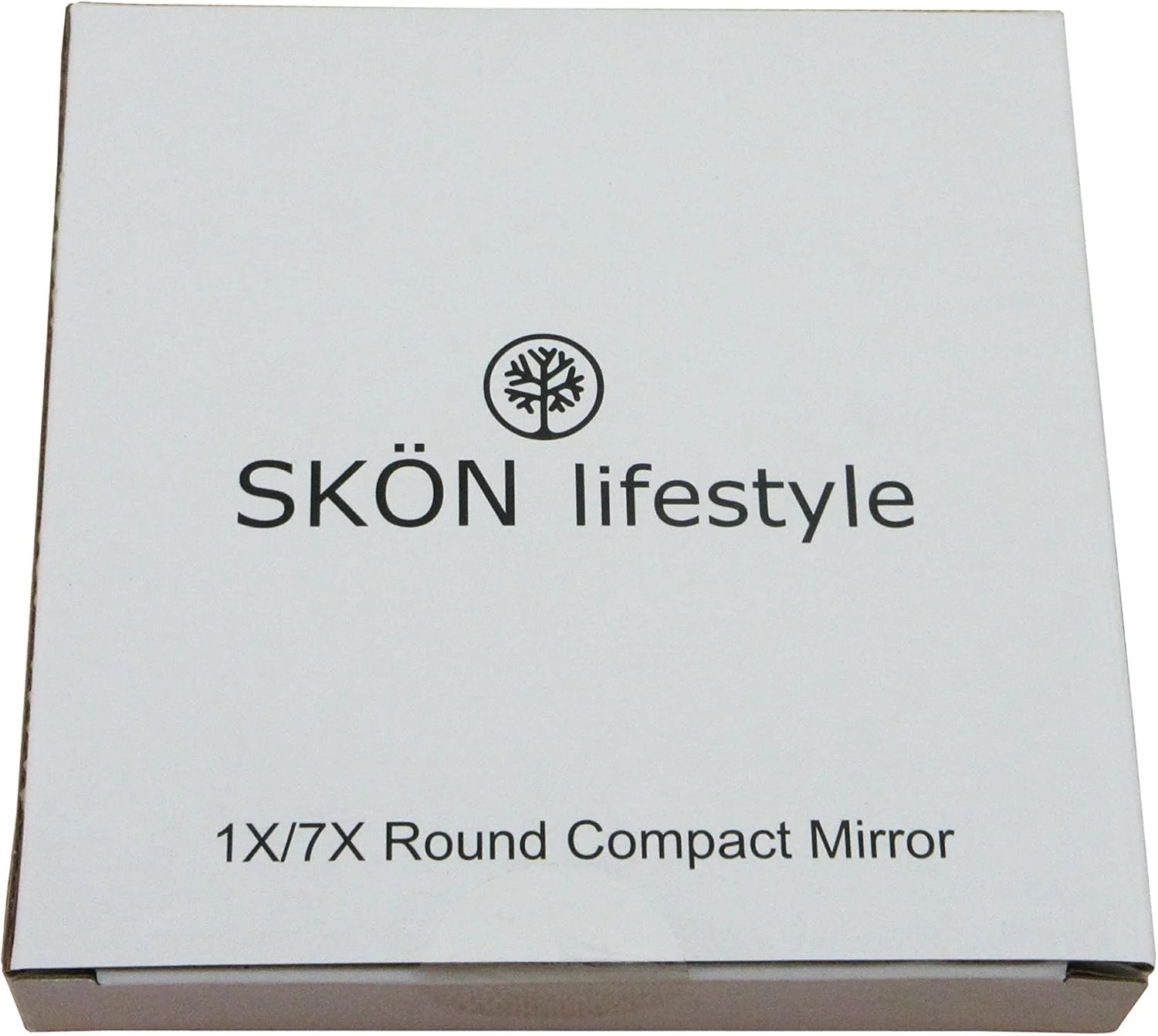 SKÖN lifestyle - Jessy، آینه مسافرتی عالی 7X/1X - آینه های شیشه ای فشرده بزرگ 4 اینچی - بزرگنمایی 7X و آینه سنتی 1X، باز شدن کامل 180 درجه، باز و بسته شدن آسان - مشکی