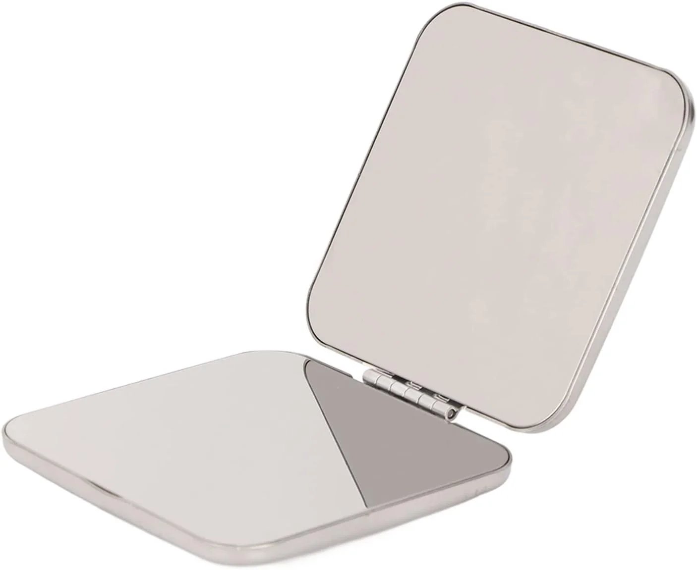 آینه جیبی Shanrya، آینه مسافرتی جمع و جور و قابل حمل با تصویر واضح برای کیف و مسافرت (مربع)