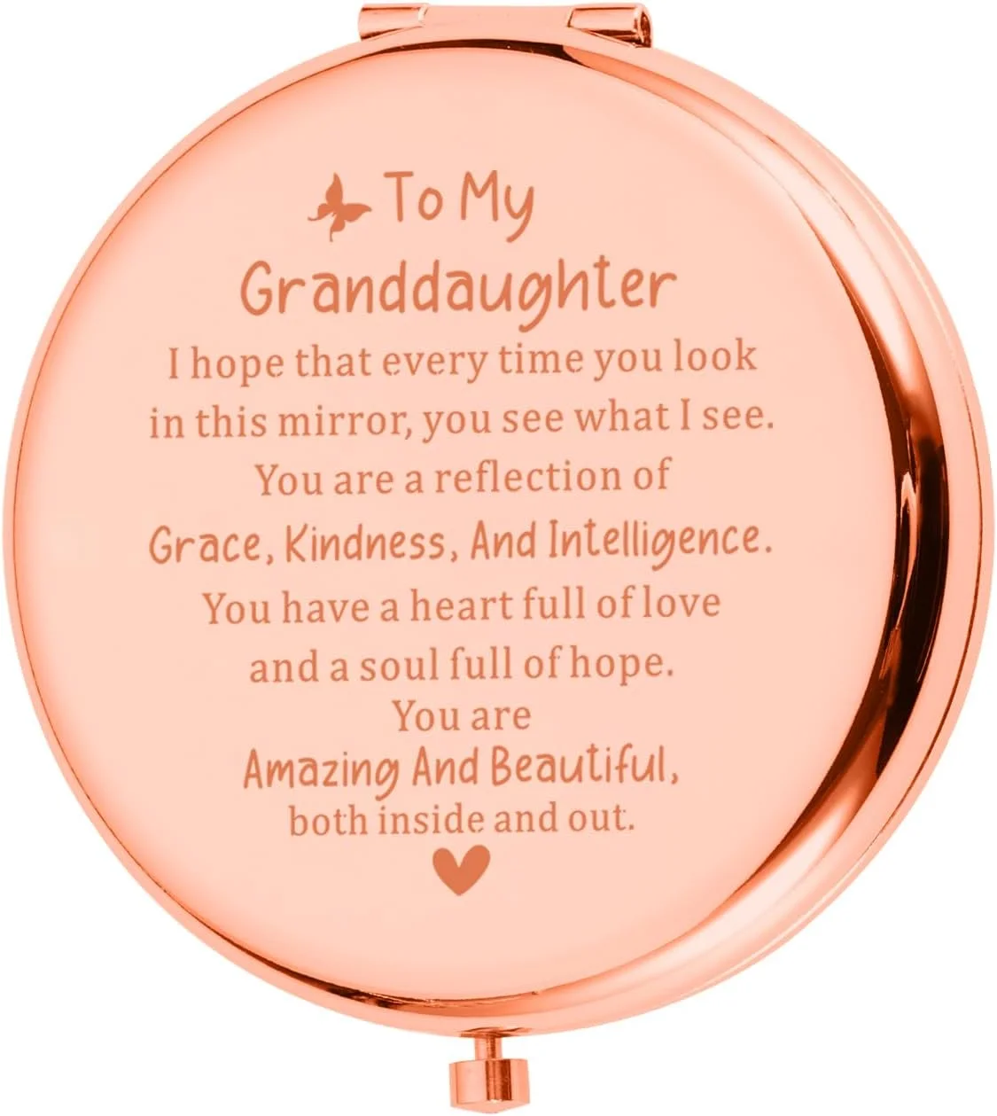 آینه جیبی جمع و جور هدیه ای برای نوه دختر از طرف مادربزرگ، هدیه کریسمس برای نوه، هدیه آینه جیبی برای دختران نوجوان، نوه دختری از طرف مادربزرگ، هدیه تولد برای نوه ها آینه جیبی جمع و جور هدیه ای برای نوه دختر از طرف مادربزرگ، هدیه کریسمس برای نوه، هدیه آینه جیبی برای دختران نوجوان، نوه دختری از طرف مادربزرگ، هدیه تولد برای نوه ها