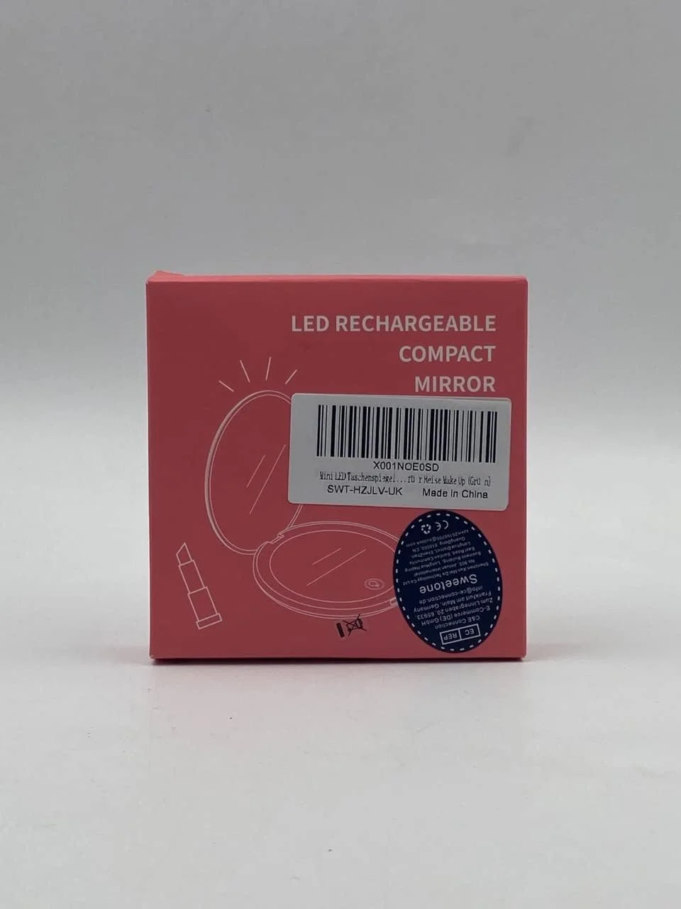 Sweetone Portable Mirror, LED Handbag Mirror Rechargeable Compact Mirror with 1X/10X Magnification, Travel Mirror with Adjustable Light, Small Mirror for Bag, Travel (Green) Sweetone Portable Mirror, LED Handbag Mirror Rechargeable Compact Mirror with 1X/10X Magnification, Travel Mirror with Adjustable Light, Small Mirror for Bag, Travel (Green)