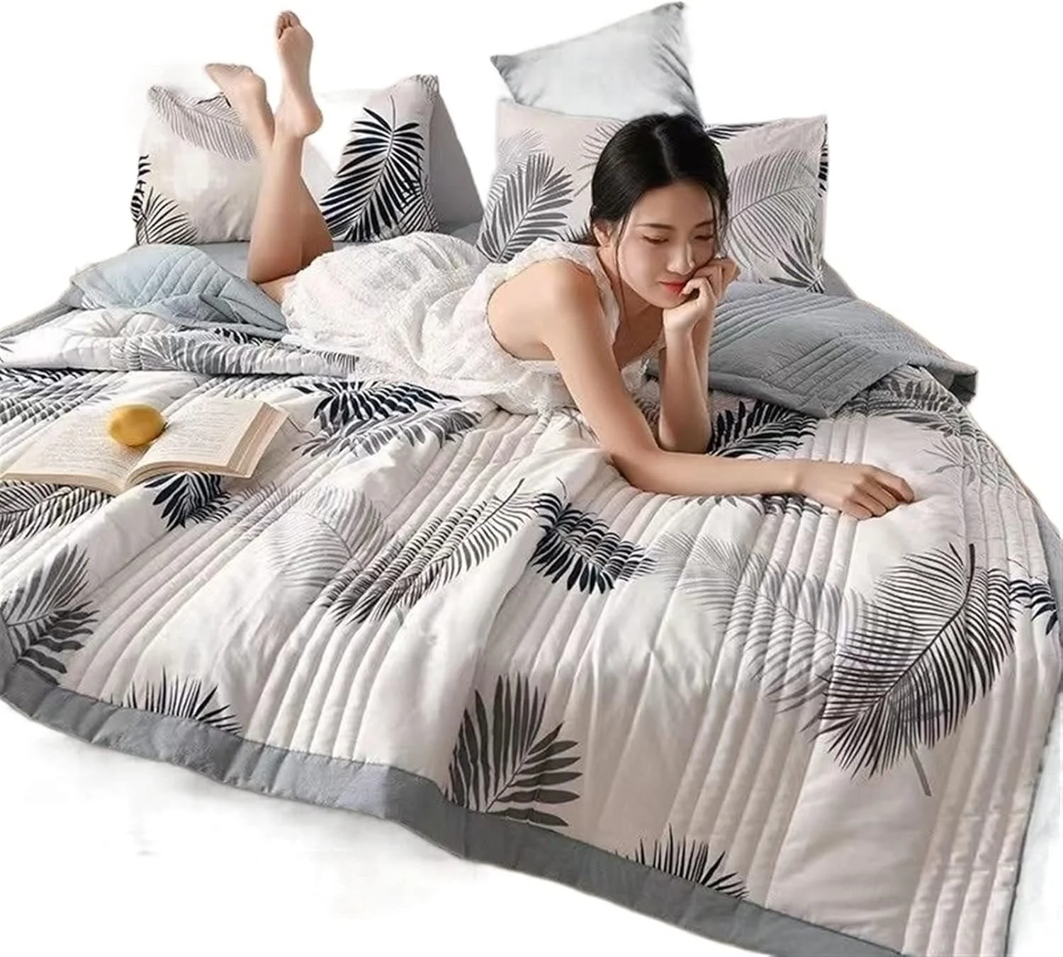 پتو یوهوایی، لحاف نخی شسته شده، لحاف نازک بهاره و تابستانی، پتوی نرم بزرگسالان، روتختی چاپی