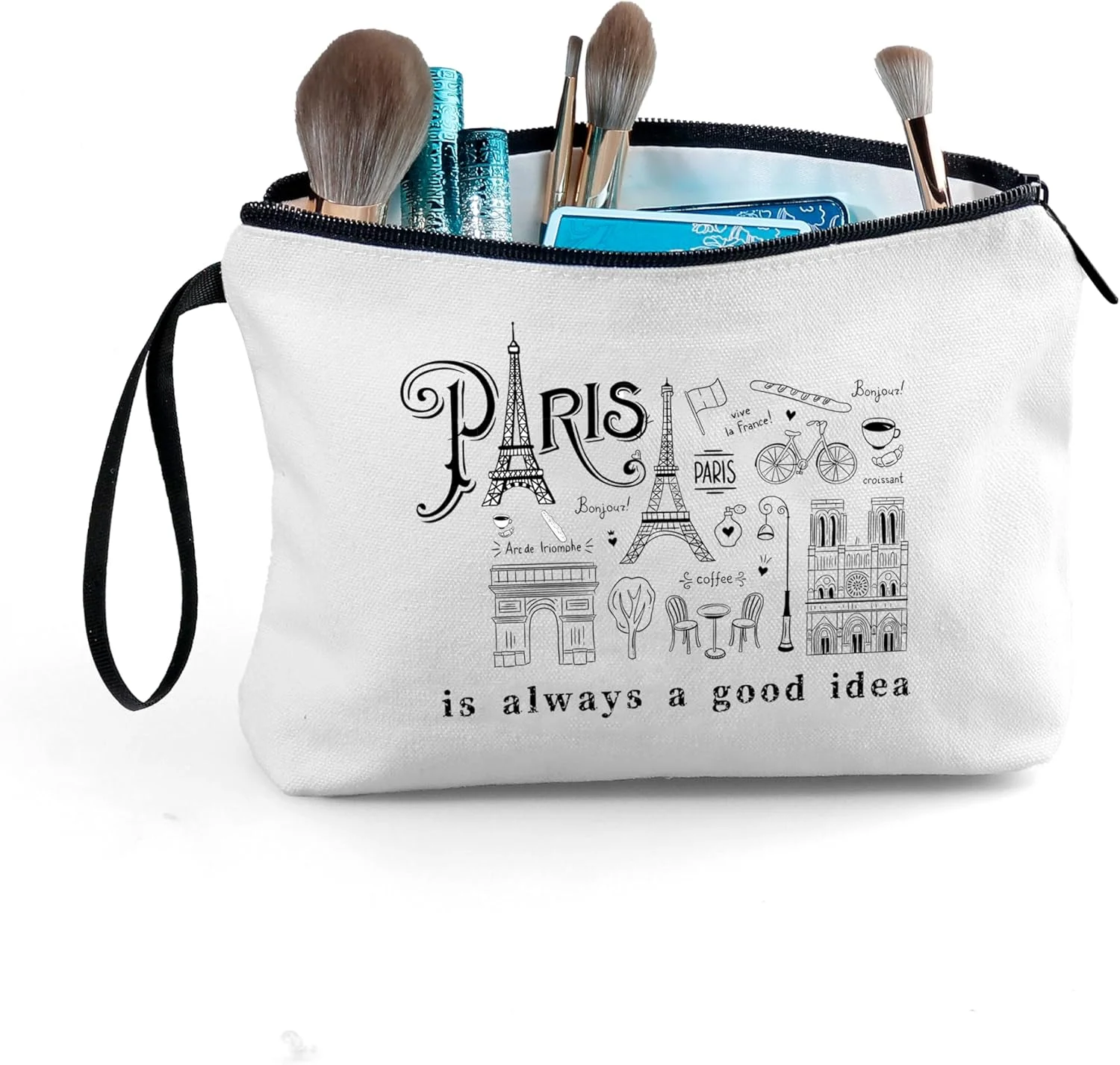 هدیه های مسافرتی، هدیه تولد برای دوستان خانم، هدیه خواهرانه، هدیه تولد خاص برای خانم ها، کیف لوازم آرایش مسافرتی و آینه جیبی، هدیه های سفر دخترانه، هدیه های پاریس، هدیه های کریسمس