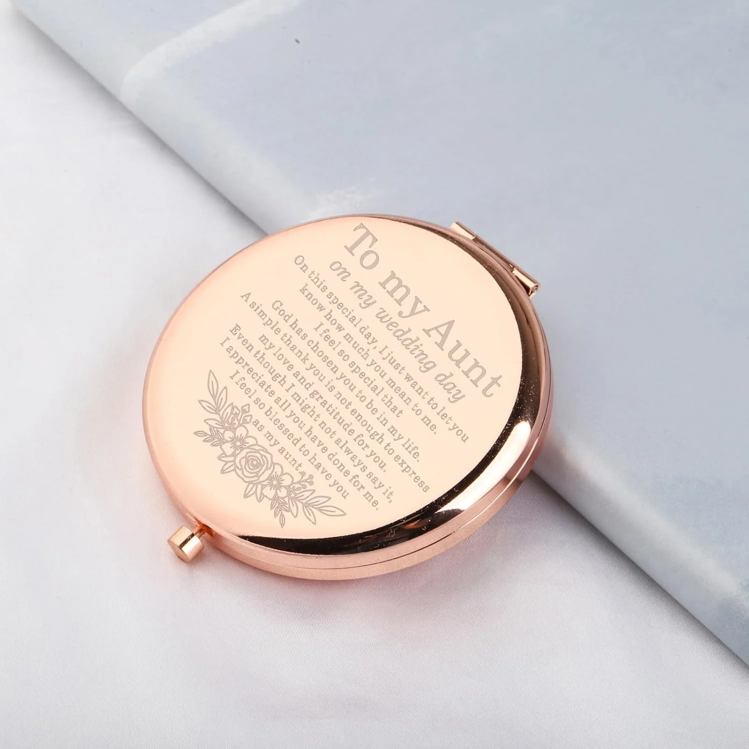 آینه آرایشی جیبی WSNANG، هدیه ای برای عمه عزیزم در روز عروسی من، هدیه ای برای تشکر از عمه عروس (آینه عمه - rg) آینه آرایشی جیبی WSNANG، هدیه ای برای عمه عزیزم در روز عروسی من، هدیه ای برای تشکر از عمه عروس (آینه عمه - rg)