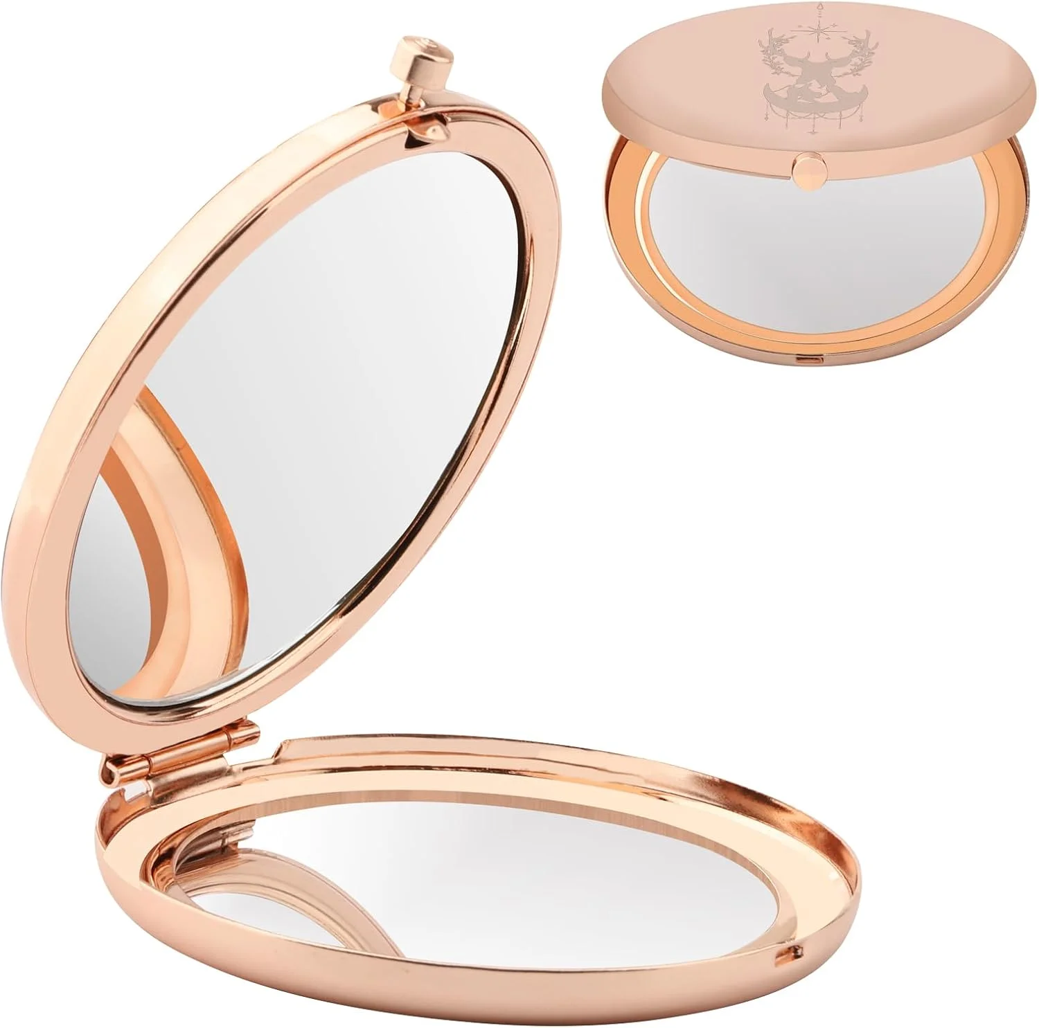 WSNANG آینه جیبی بال خفاشی با طرح کتاب A Court of Thorns and Roses، هدیه ای برای دوستداران ادبیات، هدیه ای از شهر ستارگان (VelarisWingsMirror4)