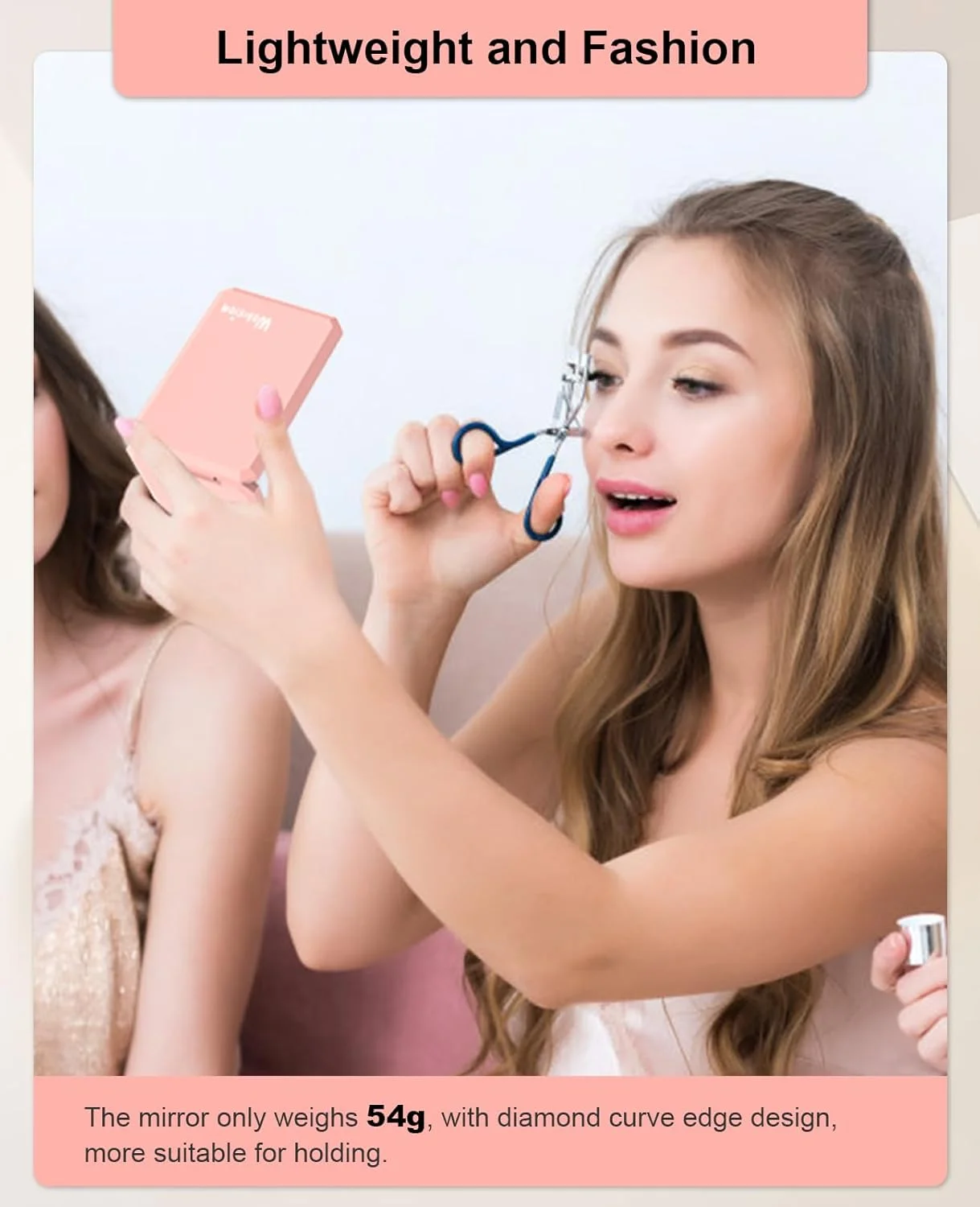 آینه جیبی کوچک و جمع و جور wobsion، آینه مسافرتی بزرگنمایی 1x/2x، آینه تاشو دو طرفه قابل حمل، آینه آرایشی کوچک برای کیف پول، جیب، هدیه، مربعی (صورتی) آینه جیبی کوچک و جمع و جور wobsion، آینه مسافرتی بزرگنمایی 1x/2x، آینه تاشو دو طرفه قابل حمل، آینه آرایشی کوچک برای کیف پول، جیب، هدیه، مربعی (صورتی)