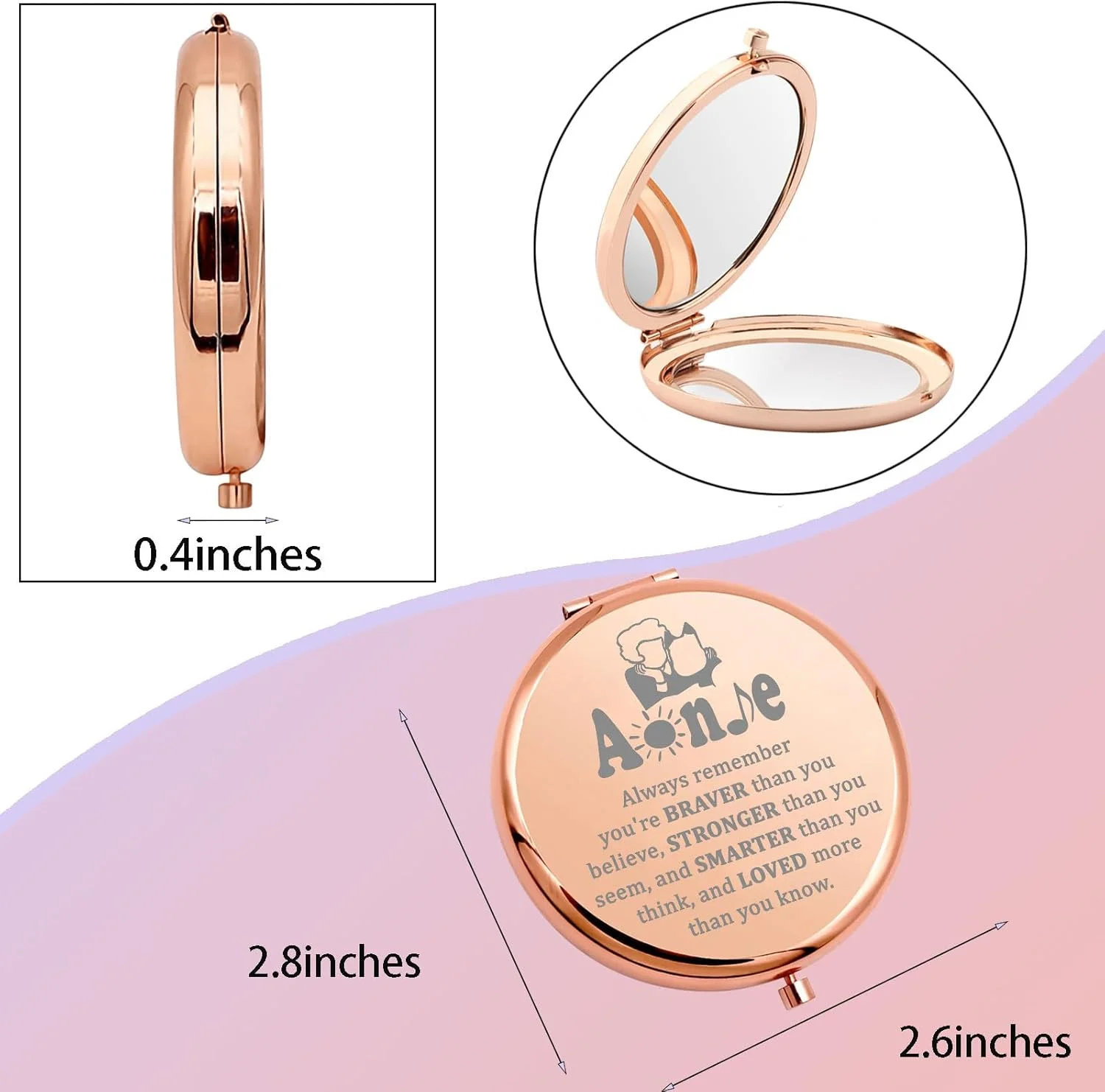 WSNANG آینه آرایشی جیبی فشرده الهام گرفته از موزیکال آنی، هدیه ای برای طرفداران تئاتر برادوی (آینه آنی همیشه) WSNANG آینه آرایشی جیبی فشرده الهام گرفته از موزیکال آنی، هدیه ای برای طرفداران تئاتر برادوی (آینه آنی همیشه)