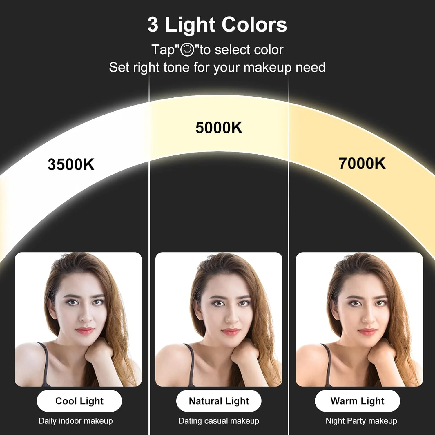 آینه آرایشی جیبی بزرگنمایی دار LED Zymblingst، معمولی و 10 برابر | آینه کیف دستی قابل حمل و جمع و جور با نور LED طبیعی، قابل تنظیم با USB آینه آرایشی جیبی بزرگنمایی دار LED Zymblingst، معمولی و 10 برابر | آینه کیف دستی قابل حمل و جمع و جور با نور LED طبیعی، قابل تنظیم با USB