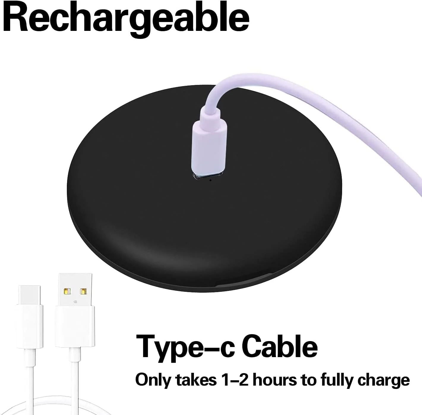 آینه آرایشی فشرده YHRY با نور LED، آینه بزرگنمایی 1X/10X، آینه آرایشی روشن شارژی، روشنایی قابل تنظیم، آینه مسافرتی قابل حمل و جیبی با نور بزرگنمایی