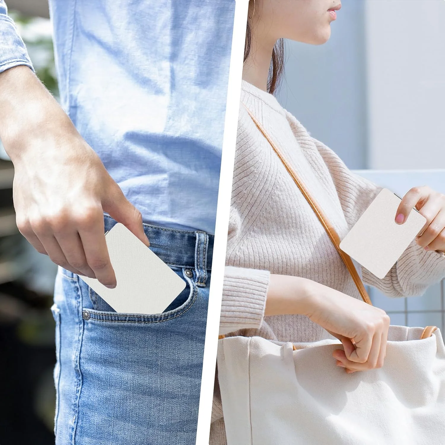 آینه آرایشی قابل حمل YOLCAR با روکش چرمی، آینه جیبی کوچک دو طرفه چرم PU با بزرگنمایی 1X/2X، قابل حمل برای زنان، منزل، دفتر - سفید