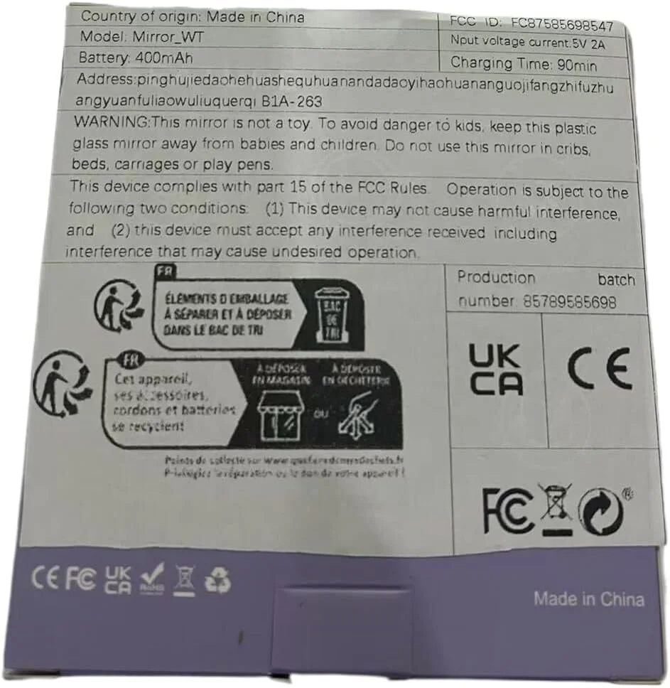 آینه آرایشی جیبی بزرگنمایی دار LED Zymblingst، معمولی و 10 برابر | آینه کیف دستی قابل حمل و جمع و جور با نور LED طبیعی، قابل تنظیم با USB آینه آرایشی جیبی بزرگنمایی دار LED Zymblingst، معمولی و 10 برابر | آینه کیف دستی قابل حمل و جمع و جور با نور LED طبیعی، قابل تنظیم با USB