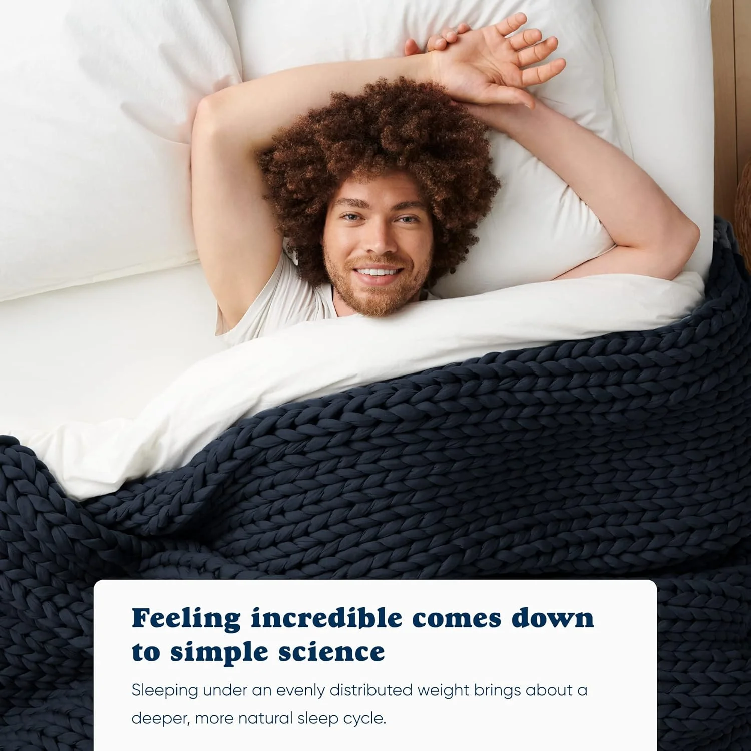 پتوهای سنگین بافتنی دستی پنبه ای Bearaby برای بزرگسالان - پتوی بافتنی ضخیم - پایدار، تنفس پذیر، ارگانیک و خنک کننده - قابل شستشو در ماشین لباسشویی (آبی نیمه شب، 6.8 کیلوگرم) پتوهای سنگین بافتنی دستی پنبه ای Bearaby برای بزرگسالان - پتوی بافتنی ضخیم - پایدار، تنفس پذیر، ارگانیک و خنک کننده - قابل شستشو در ماشین لباسشویی (آبی نیمه شب، 6.8 کیلوگرم)