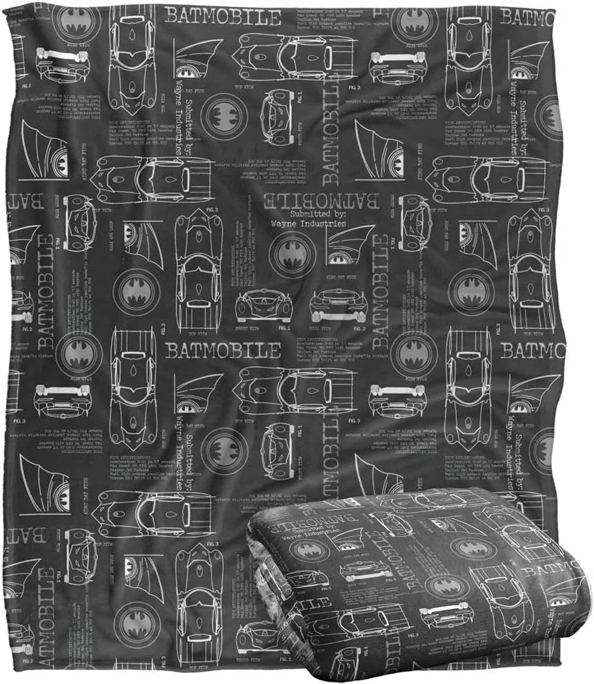 پتوی نرم و لطیف بتمن، 152 در 127 سانتی متر