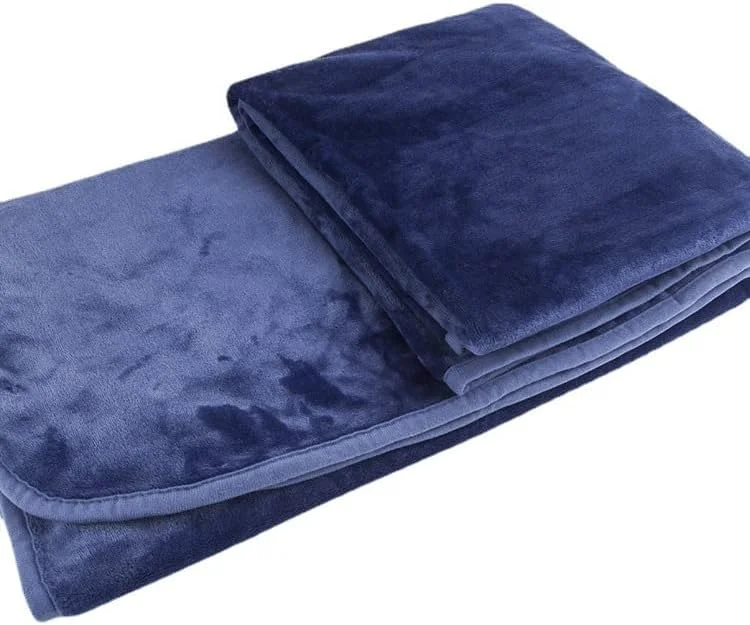 پتوی ضخیم دو طرفه Beauenty - فوق العاده نرم و گرم 200x160 سانتی متر، پتوی نرم و راحت برای تخت، مبل، مسافرت و دفتر کار، پولیشی، قابل شستشو در ماشین لباسشویی - رنگ روشن و بادوام (آبی تیره) پتوی ضخیم دو طرفه Beauenty - فوق العاده نرم و گرم 200x160 سانتی متر، پتوی نرم و راحت برای تخت، مبل، مسافرت و دفتر کار، پولیشی، قابل شستشو در ماشین لباسشویی - رنگ روشن و بادوام (آبی تیره)