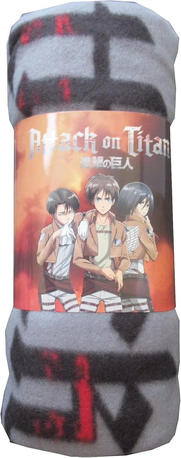 پتو پشمی اتک آن تایتان - 100% پلی استر - سایز 130 x 170 سانتی متر - خاکستری پتو پشمی اتک آن تایتان - 100% پلی استر - سایز 130 x 170 سانتی متر - خاکستری