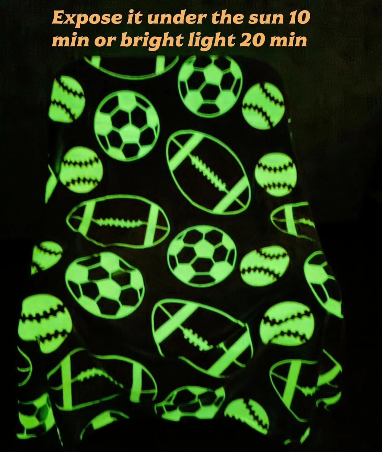 پتوی شب تاب آتائلای طرح ورزشی فوتبال، بسکتبال، بیسبال، هدیه برای کودکان دختر و پسر پتوی شب تاب آتائلای طرح ورزشی فوتبال، بسکتبال، بیسبال، هدیه برای کودکان دختر و پسر