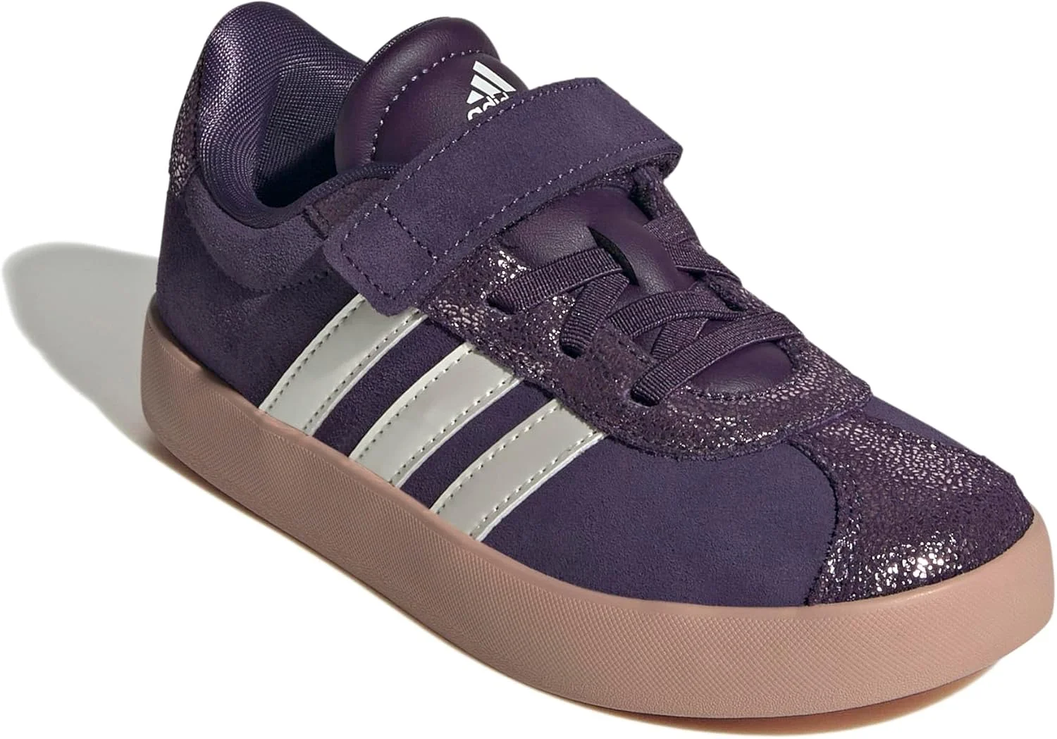 adidas Unisex-Child Vl Court 3.0 Elastic Lace Sneaker