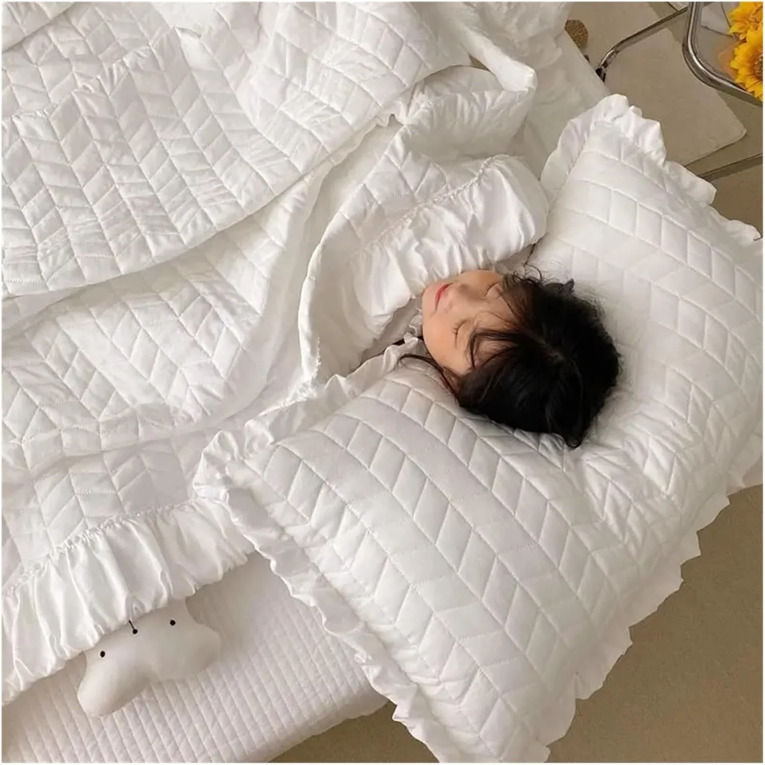 Summer Bedspread on the bed Washed Solid Color Quilt Air-conditioning Comforter Soft Breathable Blanket Thin Cover Home Textiles, All season (Gr? 180x220cm)