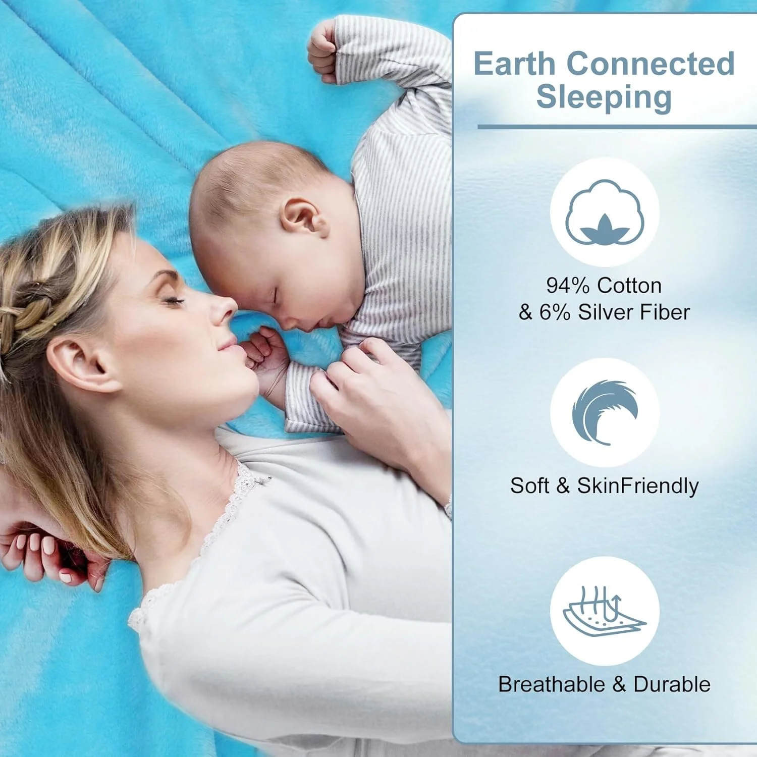 پتو اتصال به زمین Aowoil برای تسکین درد و بهبود خواب پتو اتصال به زمین Aowoil برای تسکین درد و بهبود خواب