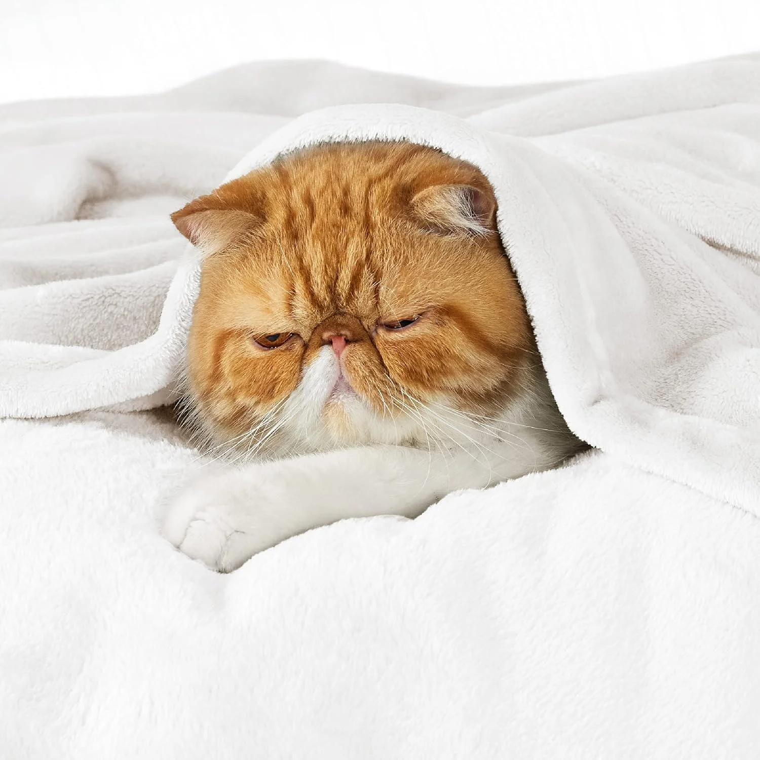 پتو پشمی سفید Bedsure - 300GSM مناسب برای مبل، کاناپه، تخت، پتوهای نرم، سبک وزن، لطیف و دنج برای کودکان نوپا و بچه ها