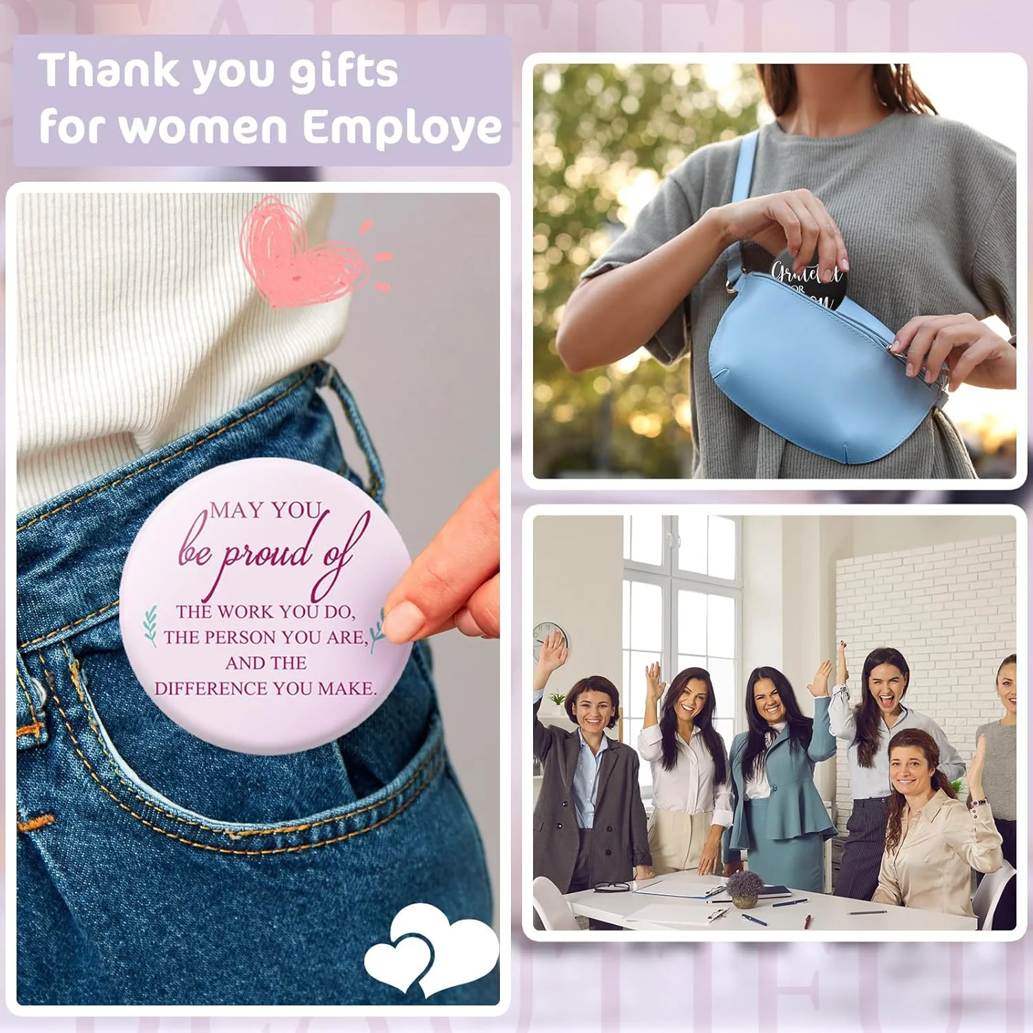 مجموعه 30 عددی آینه آرایشی کوچک انگیزشی Thyle به همراه تگ های تشکر و کیسه های ارگانزا بند دار، آینه مسافرتی قابل حمل، آینه دستی جیبی، هدیه تشکر و قدردانی برای خانم ها، مهمانی عروسی