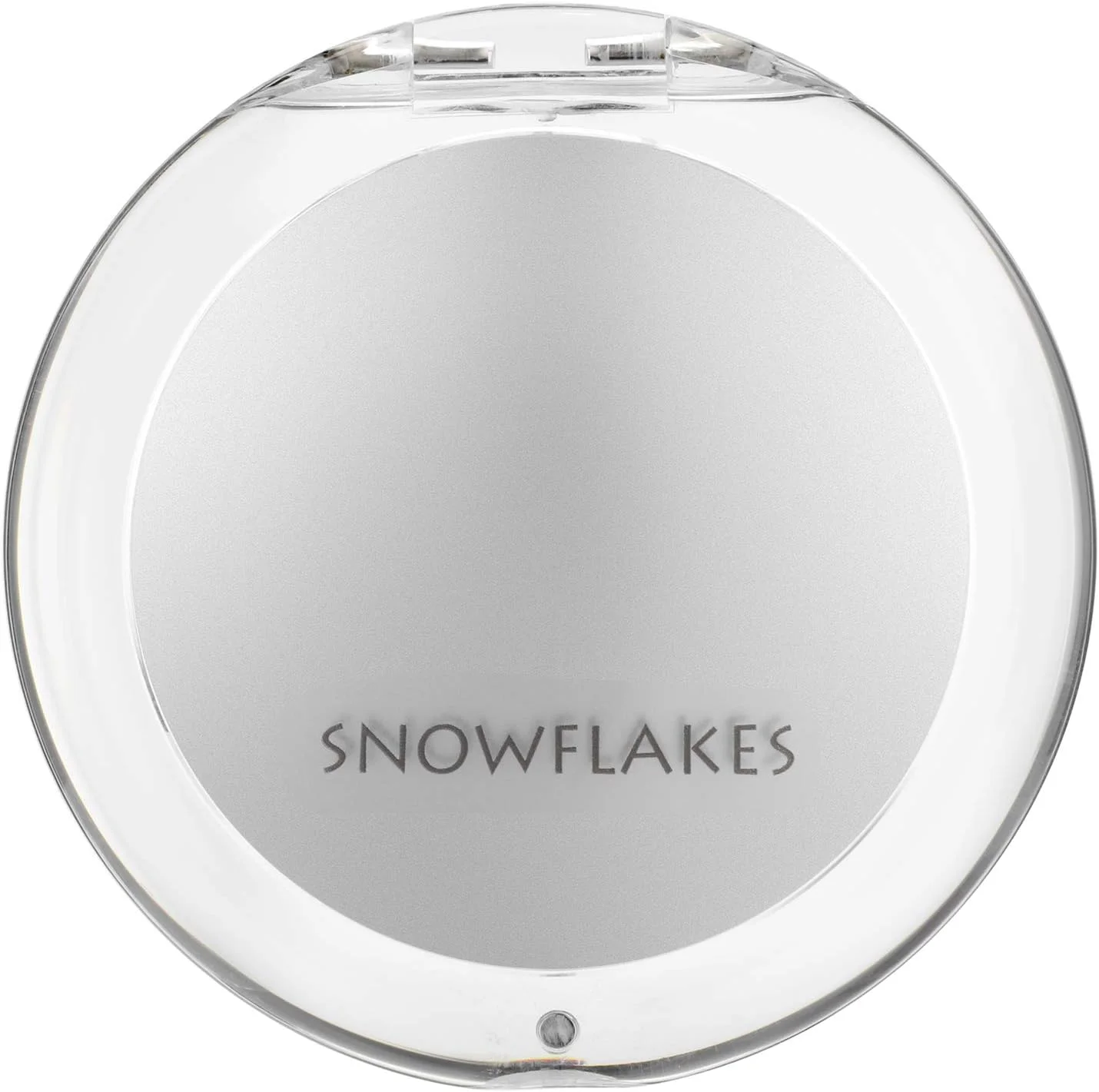 آینه جیبی تاشو ذره بینی SNOWFLAKES - آینه کوچک دستی مسافرتی، دو طرفه با بزرگنمایی 1x/10x، آینه قابل حمل برای کیف دستی (نقره ای) آینه جیبی تاشو ذره بینی SNOWFLAKES - آینه کوچک دستی مسافرتی، دو طرفه با بزرگنمایی 1x/10x، آینه قابل حمل برای کیف دستی (نقره ای)