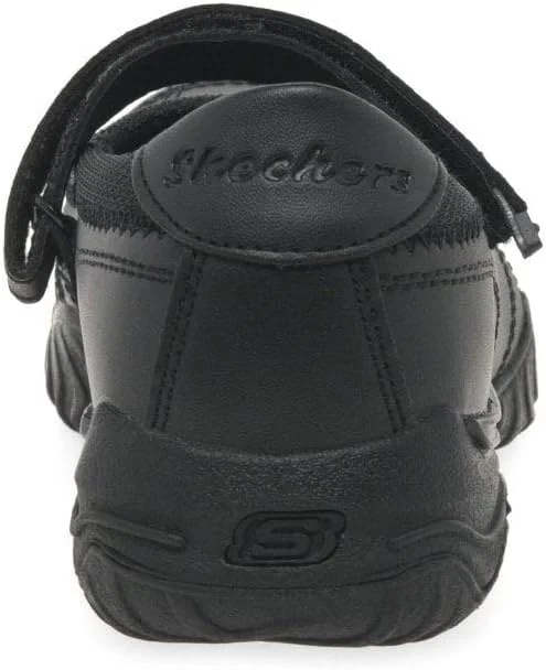 کفش دخترانه اسکیچرز Velocity Pouty مدل مری جین، مشکی، سایز 28 اروپا (10.5 کودک)