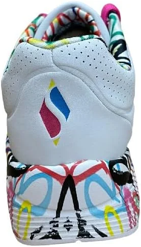 کفش ورزشی دخترانه اسکیچرز مدل Uno Lite Lovely Luv، سفید، جنس مصنوعی با تزیین صورتی، سایز 39 EU کفش ورزشی دخترانه اسکیچرز مدل Uno Lite Lovely Luv، سفید، جنس مصنوعی با تزیین صورتی، سایز 39 EU