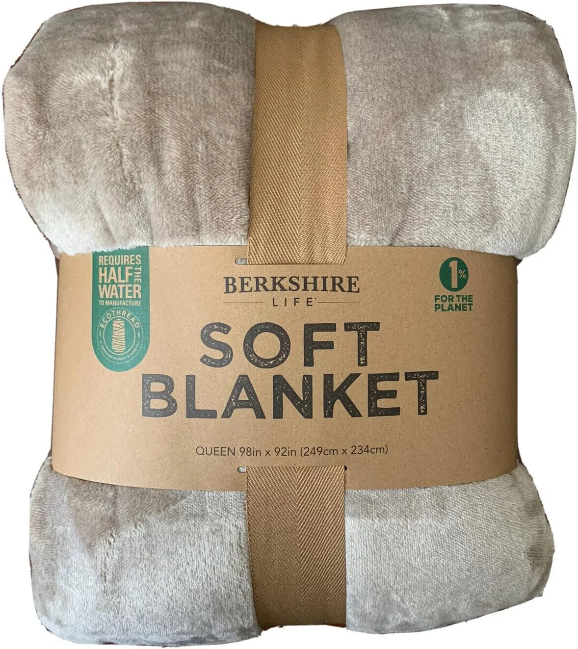 پتوی نرم کویین Berkshire Life - رنگ برنزه