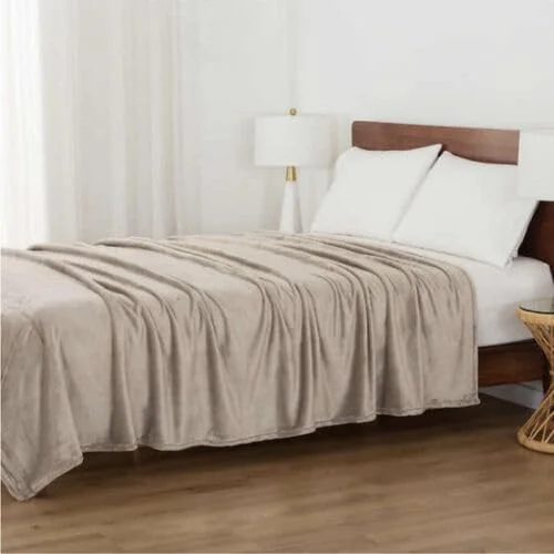 پتوی نرم کویین Berkshire Life - رنگ برنزه